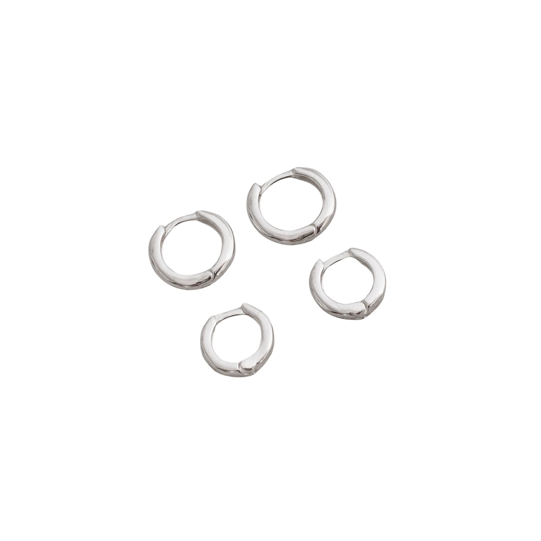 Dupla argolas click 9 e 10mm fio meia cana