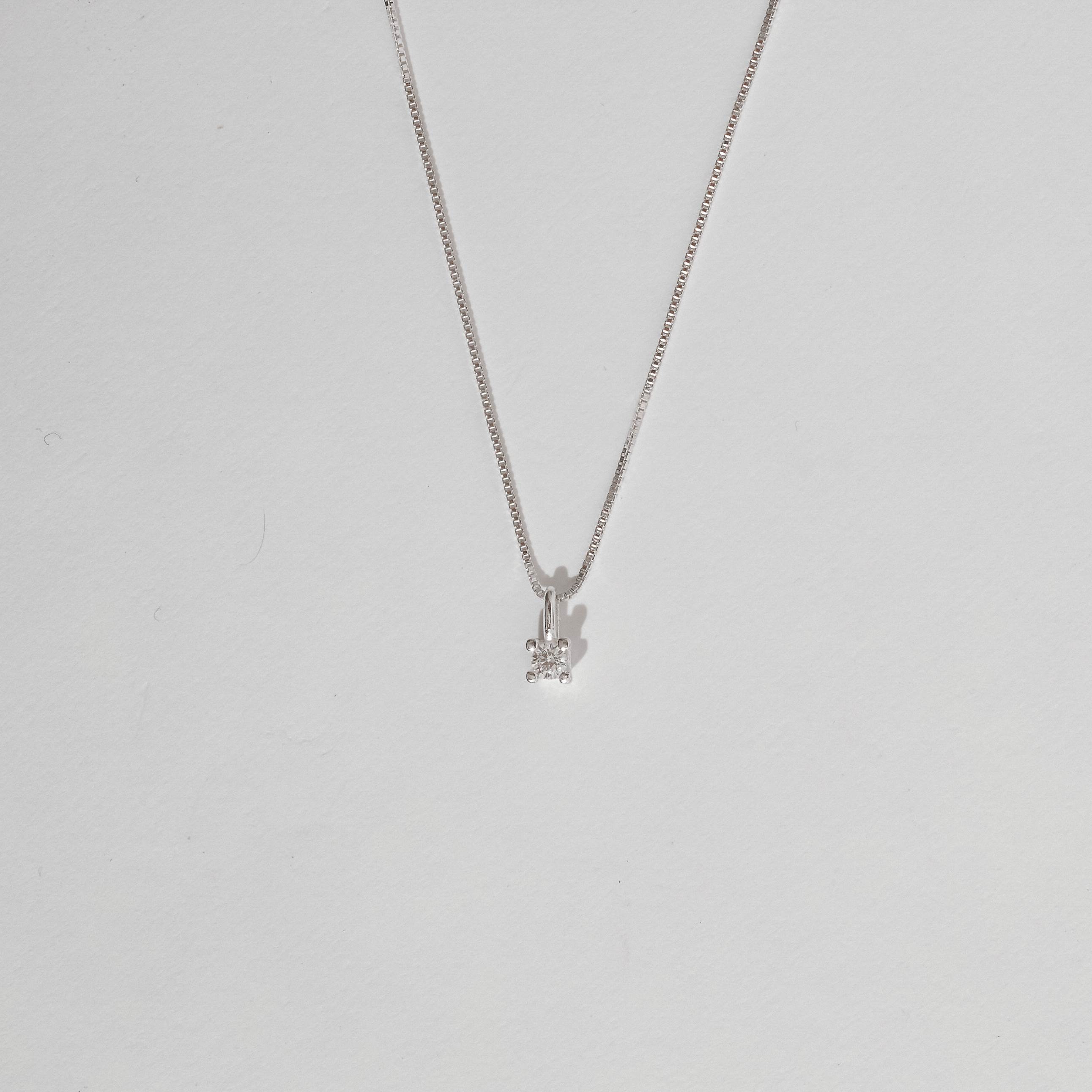 Imagem Colar pingente zircônia 2mm 40cm
