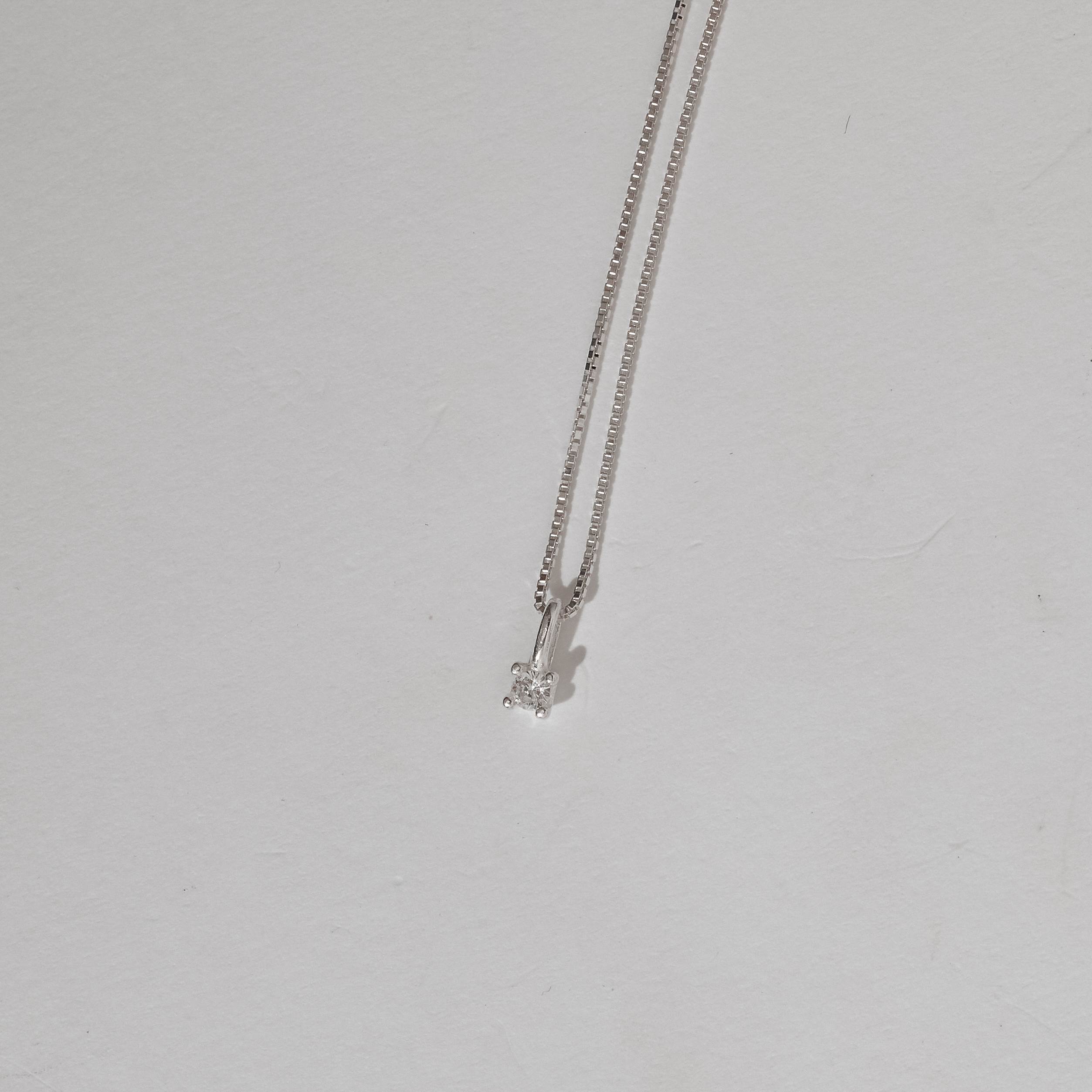 Imagem Colar pingente zircônia 3mm 40cm