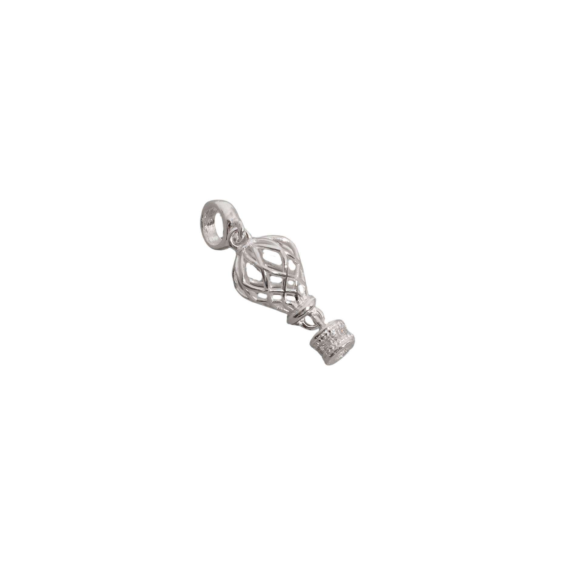 Berloque pingente balão detalhe cravejado 18mm