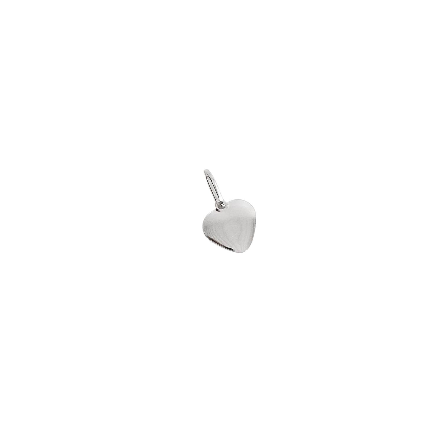Pingente medalha coração lisa 11mm