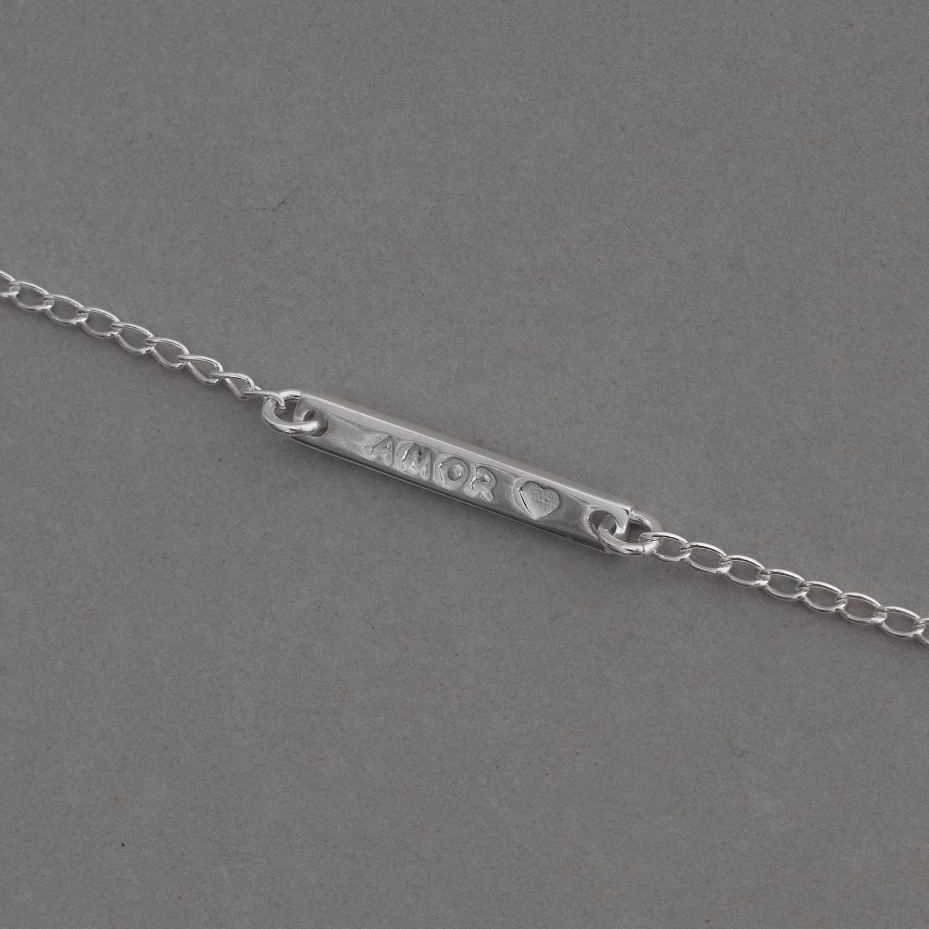 Imagem Secundária Pulseira entremeio placa amor 20mm