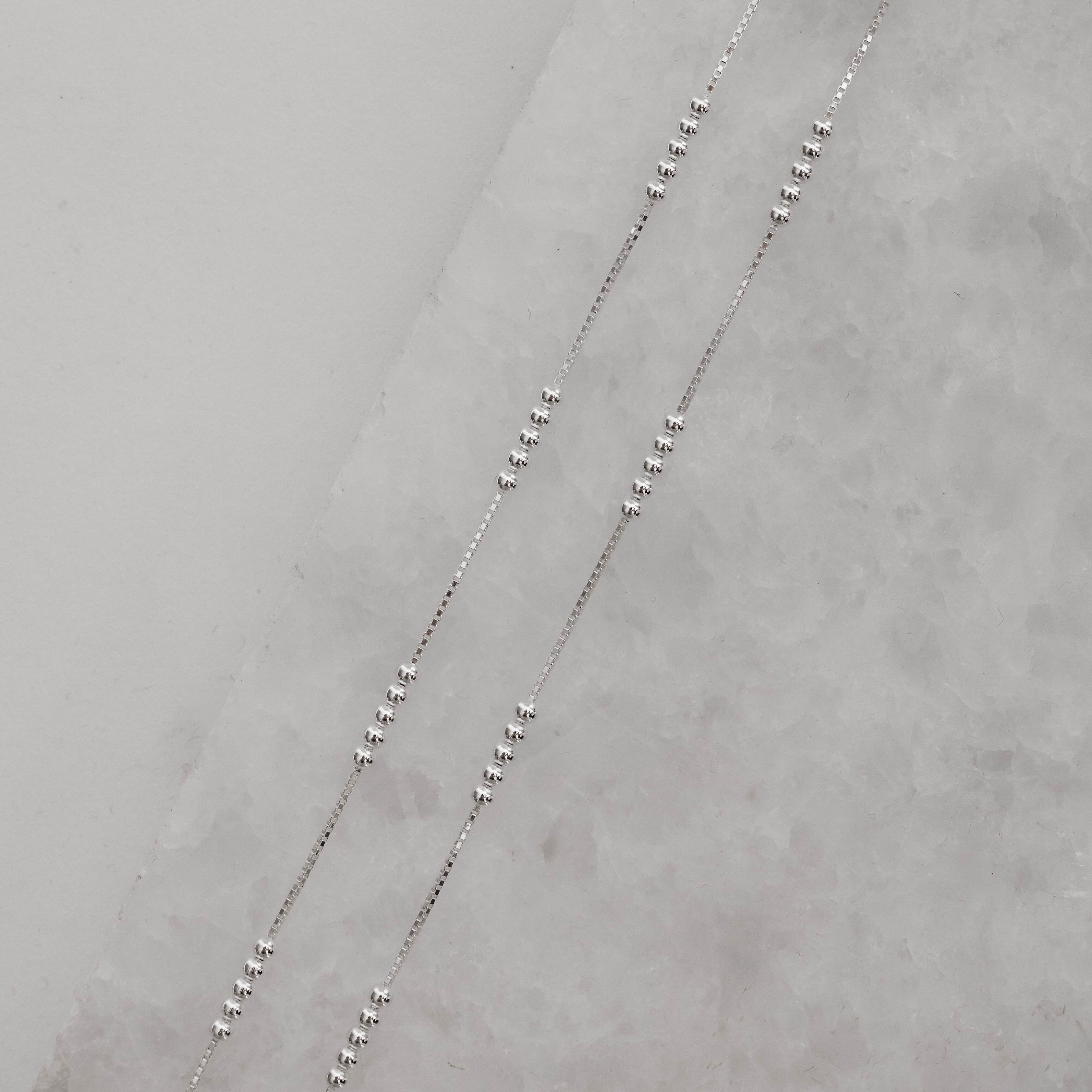 Imagem Secundária Corrente veneziana v15 com detalhe 5 bolas 2.5 45cm