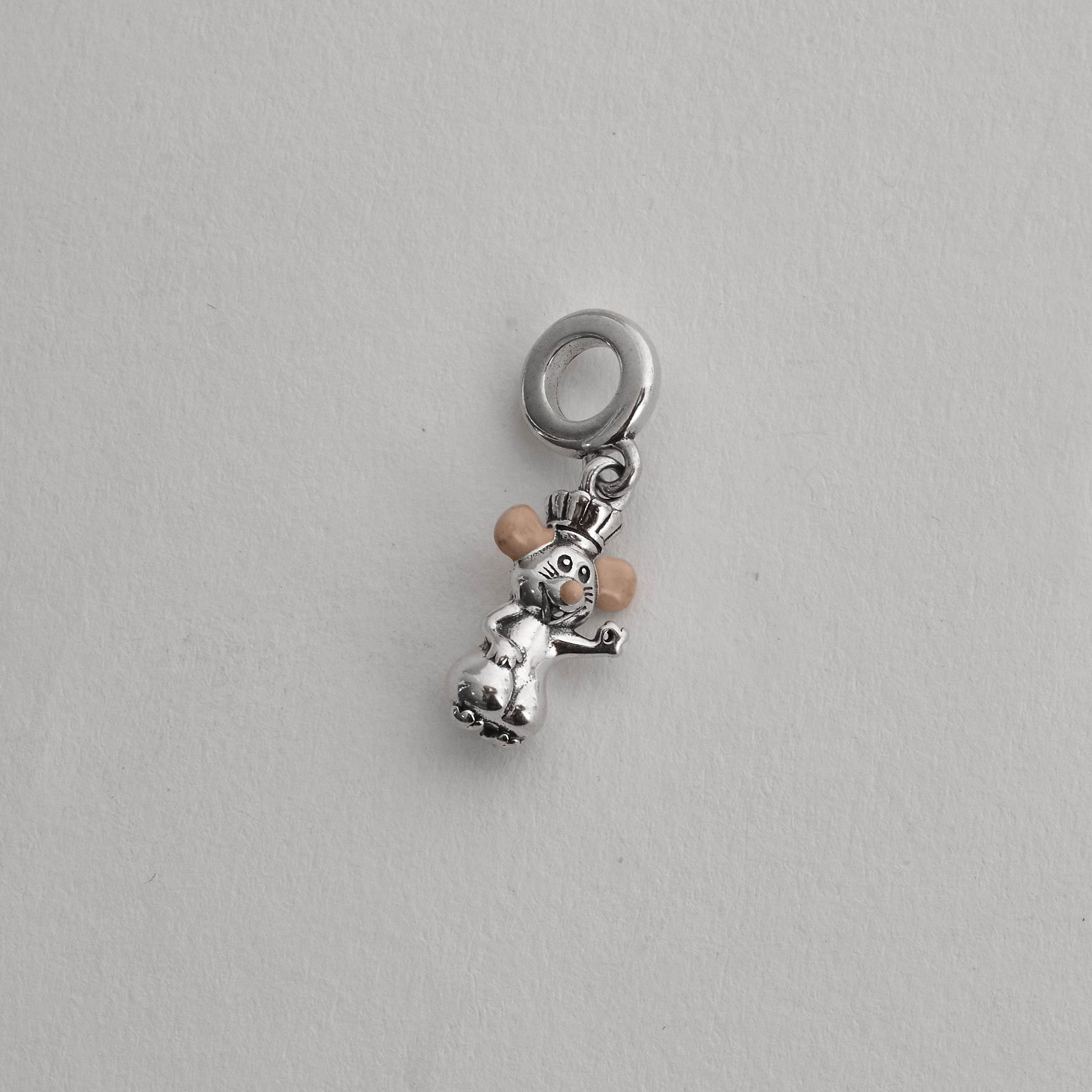 Berloque pingente Ratatouille resina 14mm envelhecido