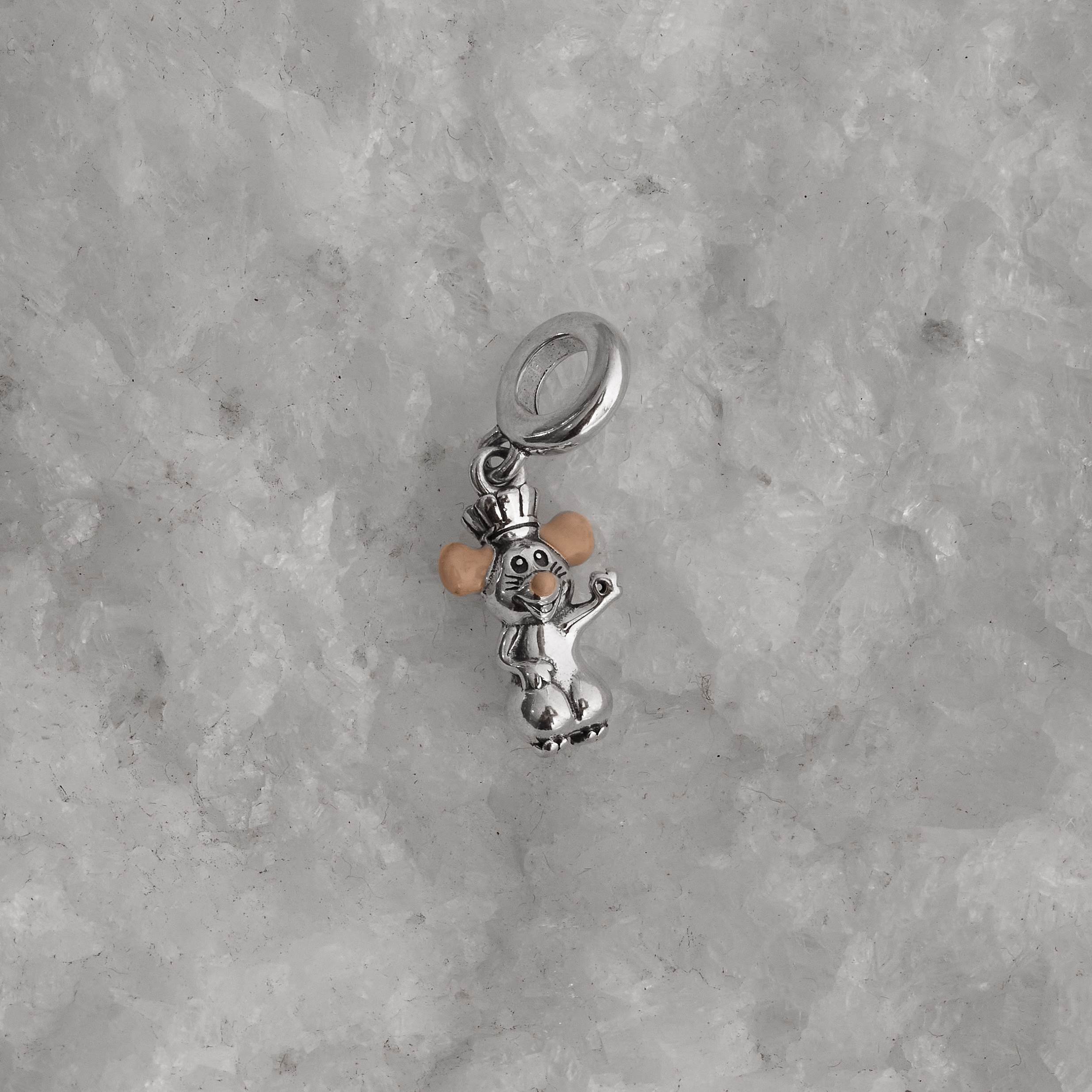 Berloque pingente Ratatouille resina 14mm envelhecido