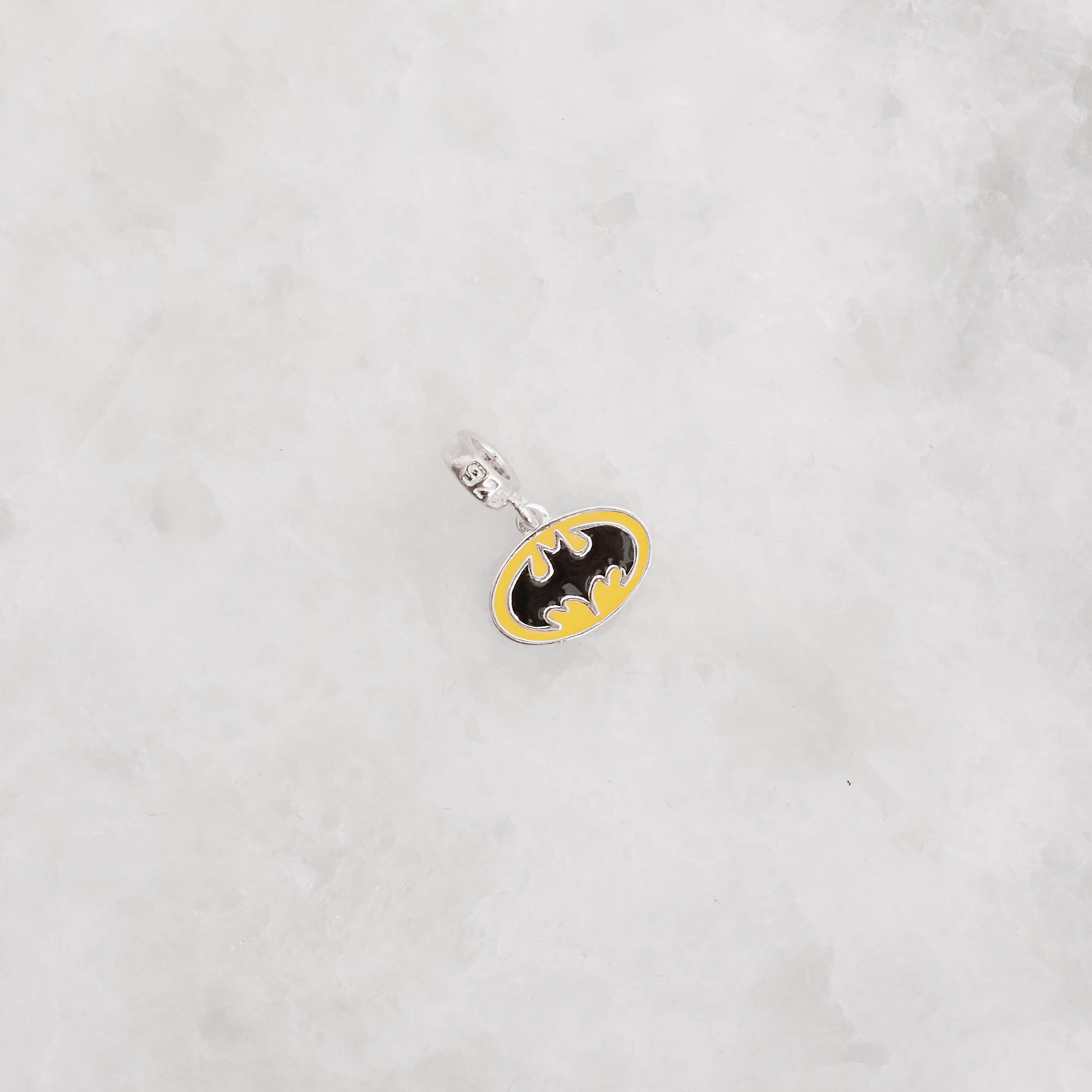 Berloque pingente símbolo Batman 15mm resina
