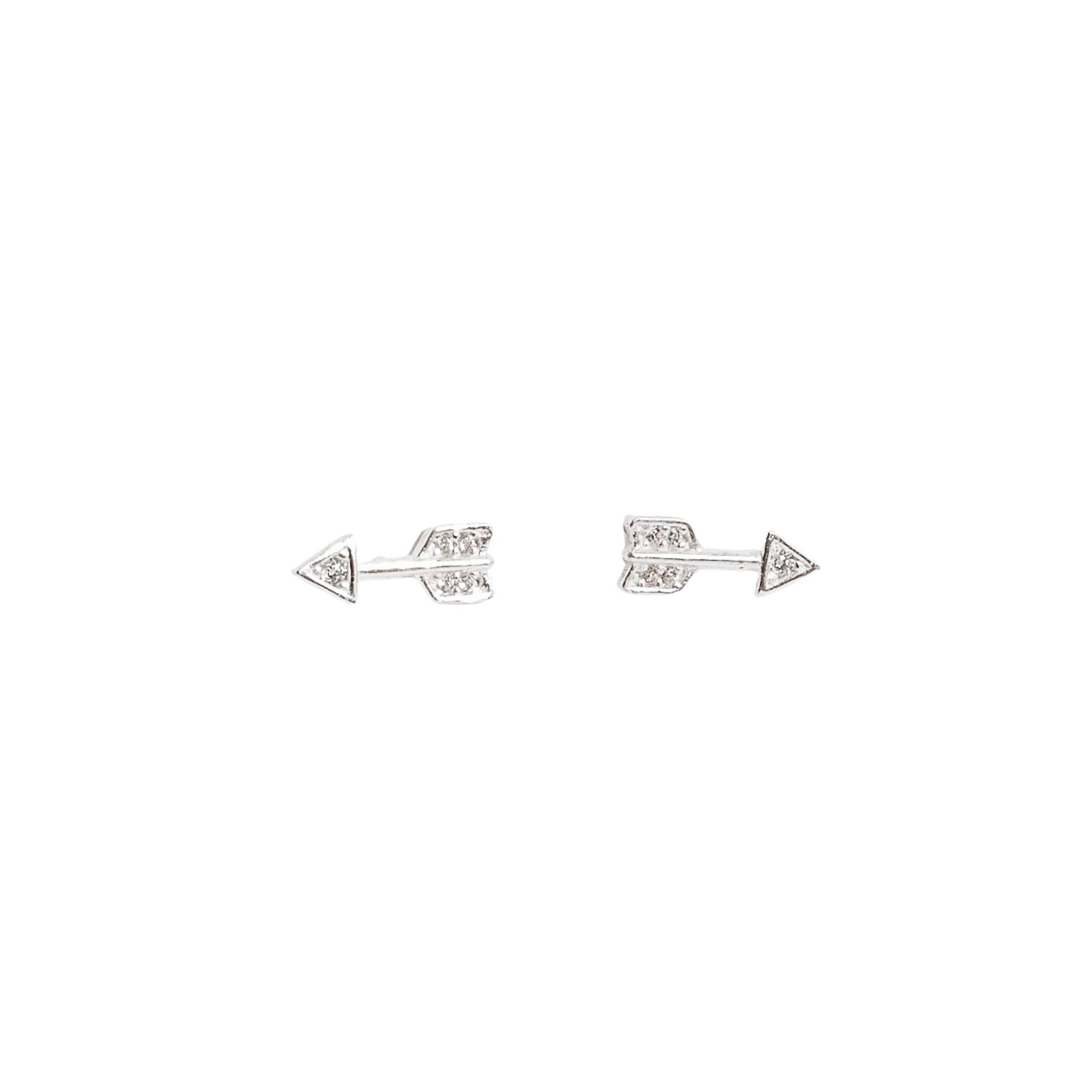 Imagem Brinco flecha cravejada 9mm