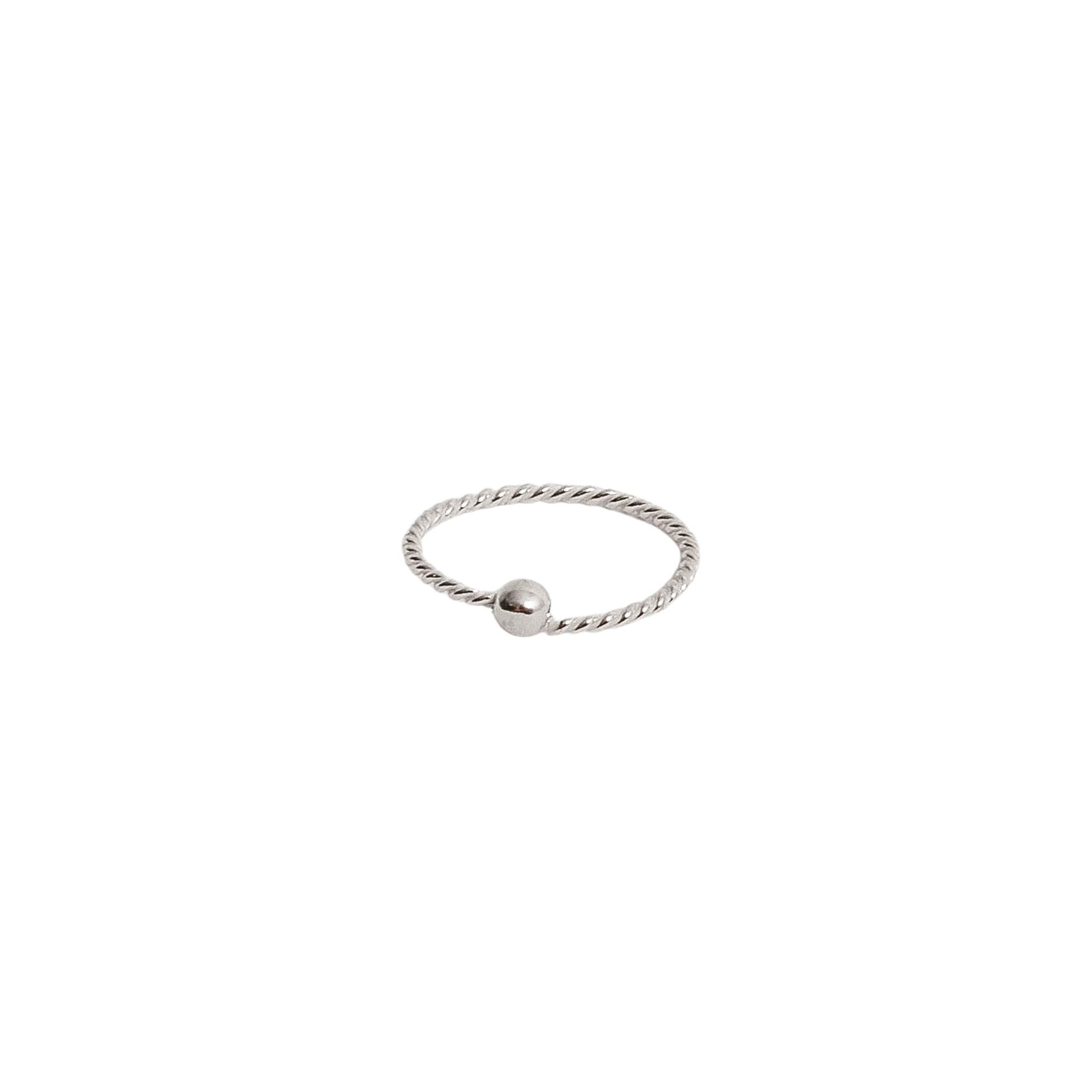 Piercing nariz argola torcida com bola 10mm