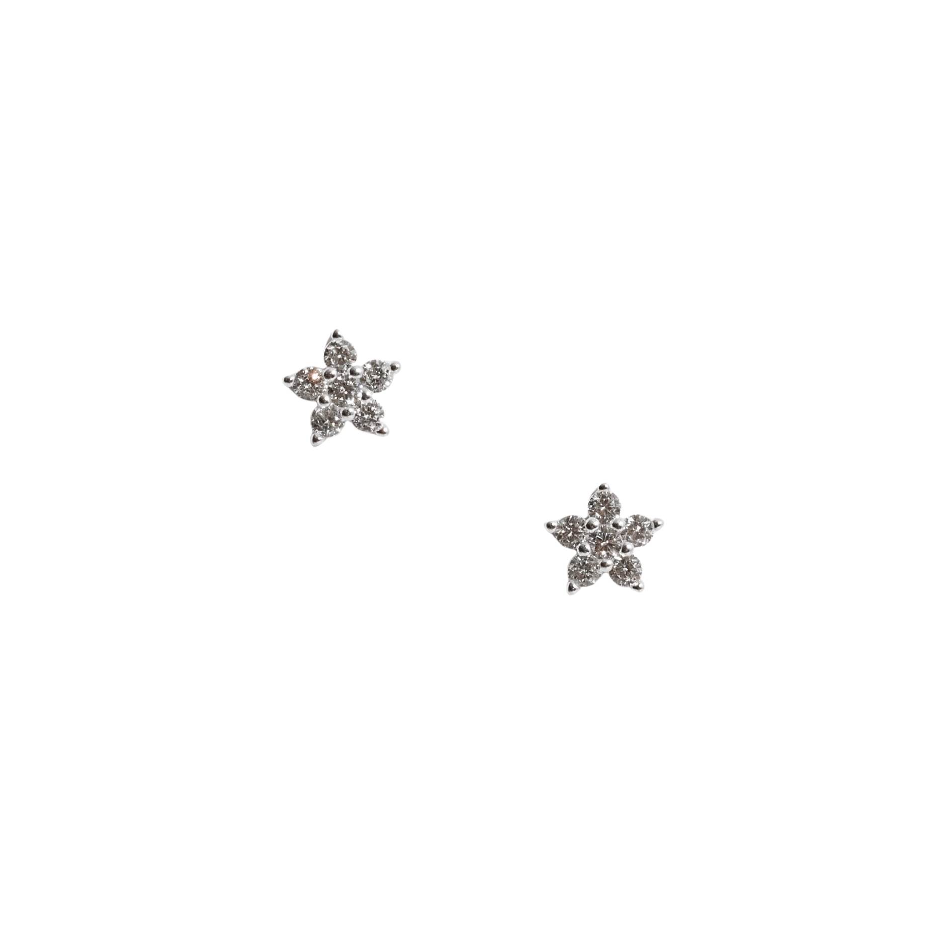 Imagem Brinco flor com cravejado 7mm