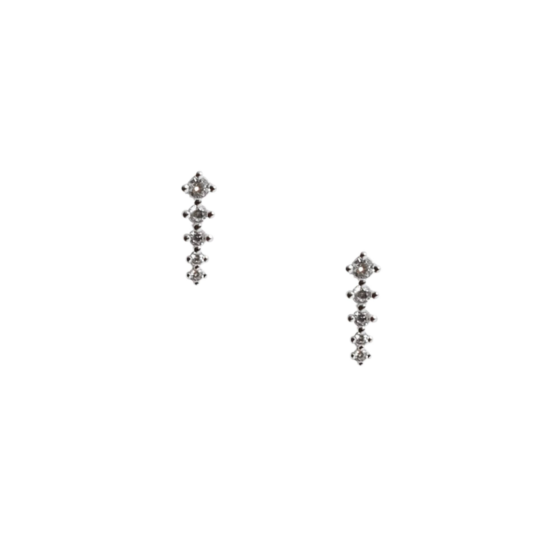Imagem Brinco palito cravejado cristal 11mm
