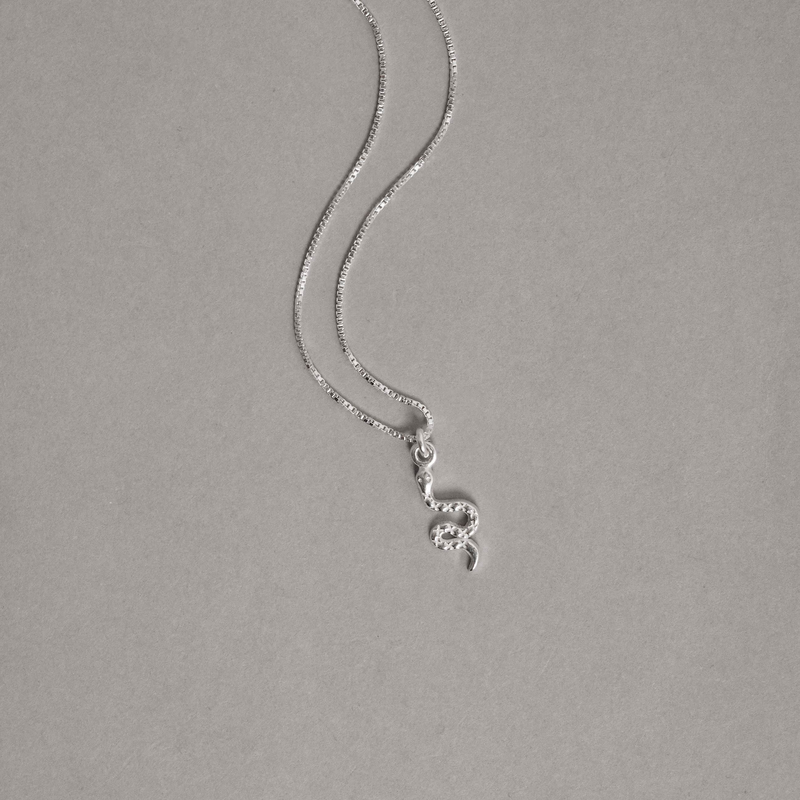 Colar pingente cobra 13mm 40cm
