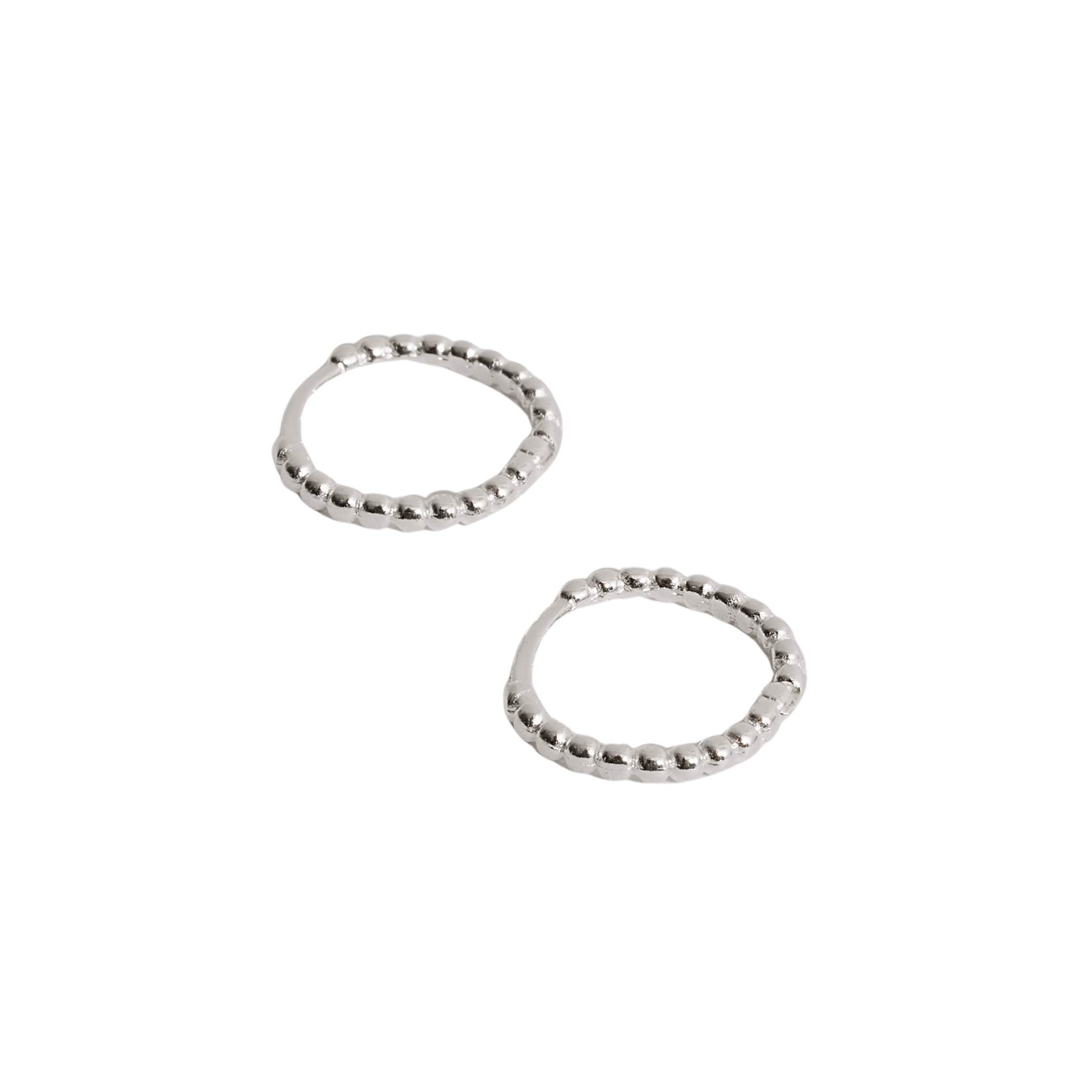 Argola click redonda 14mm fio bolinhas