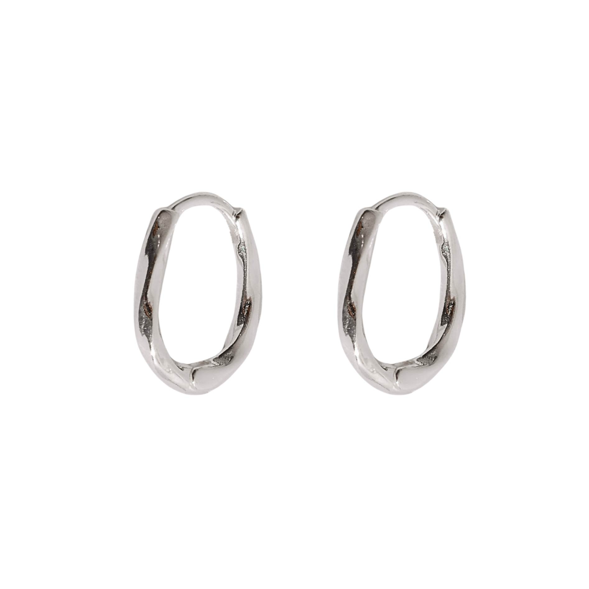Argola click oval 17mm fio torcido