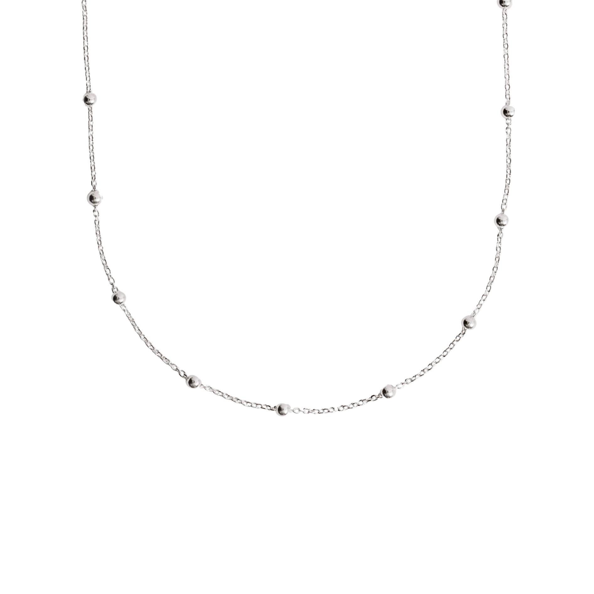 Corrente cartier com bolas 3.0 40cm