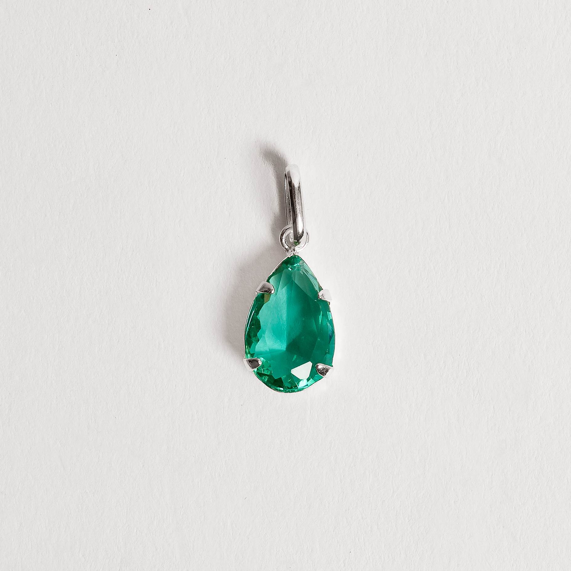 Imagem Pingente zircônia gota turmalina 12mm