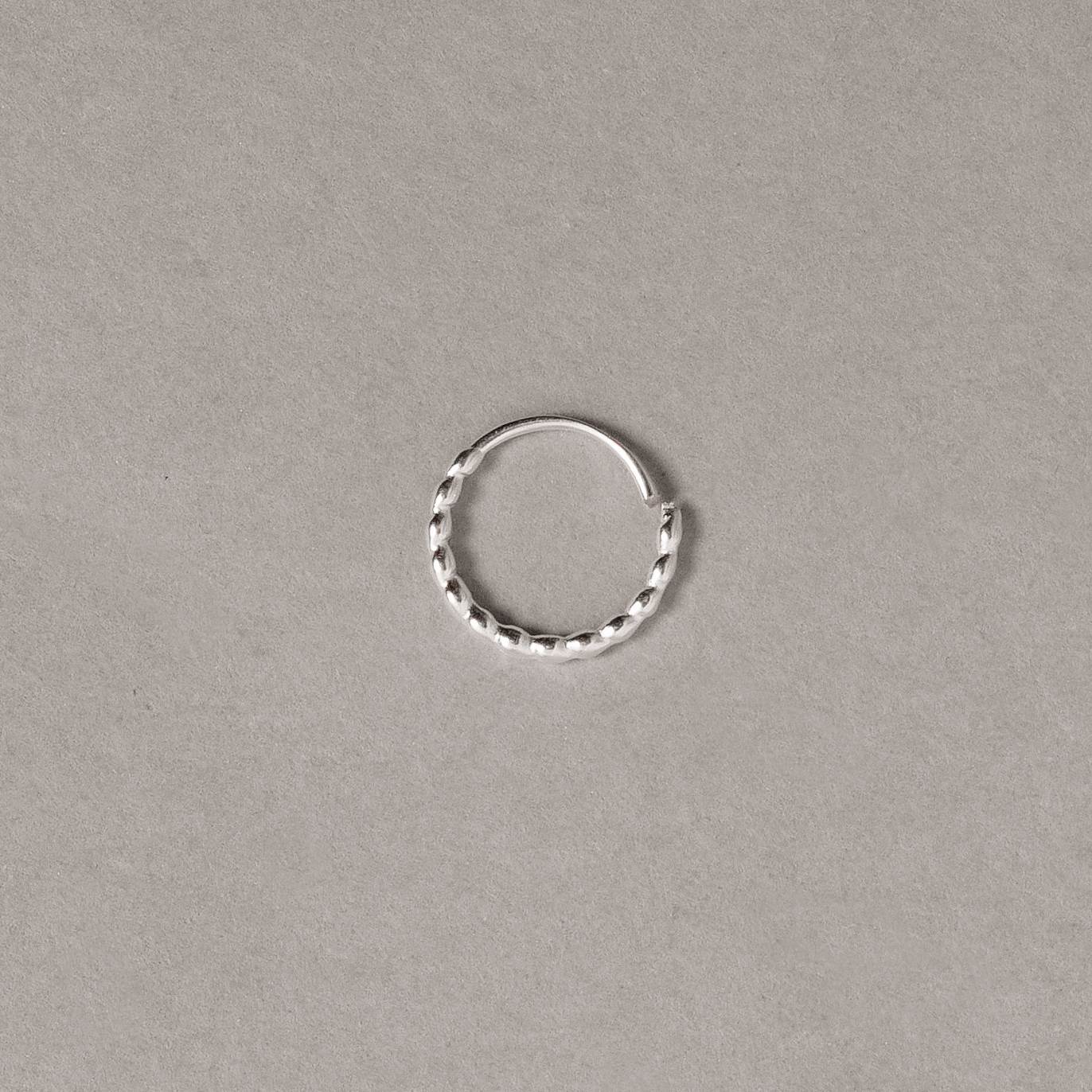 Piercing nariz argola azeitonas 9mm