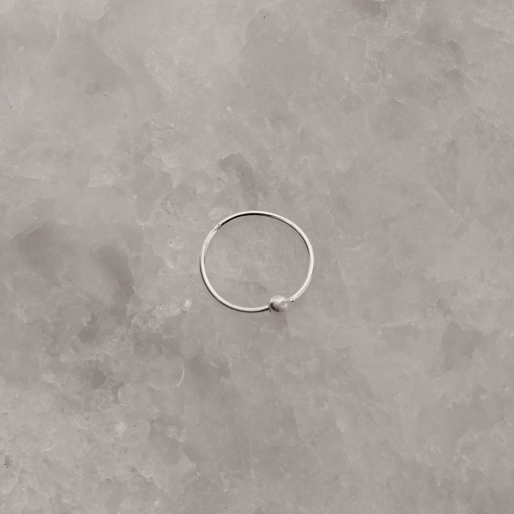 Imagem Secundária Piercing nariz argola com bola 10mm