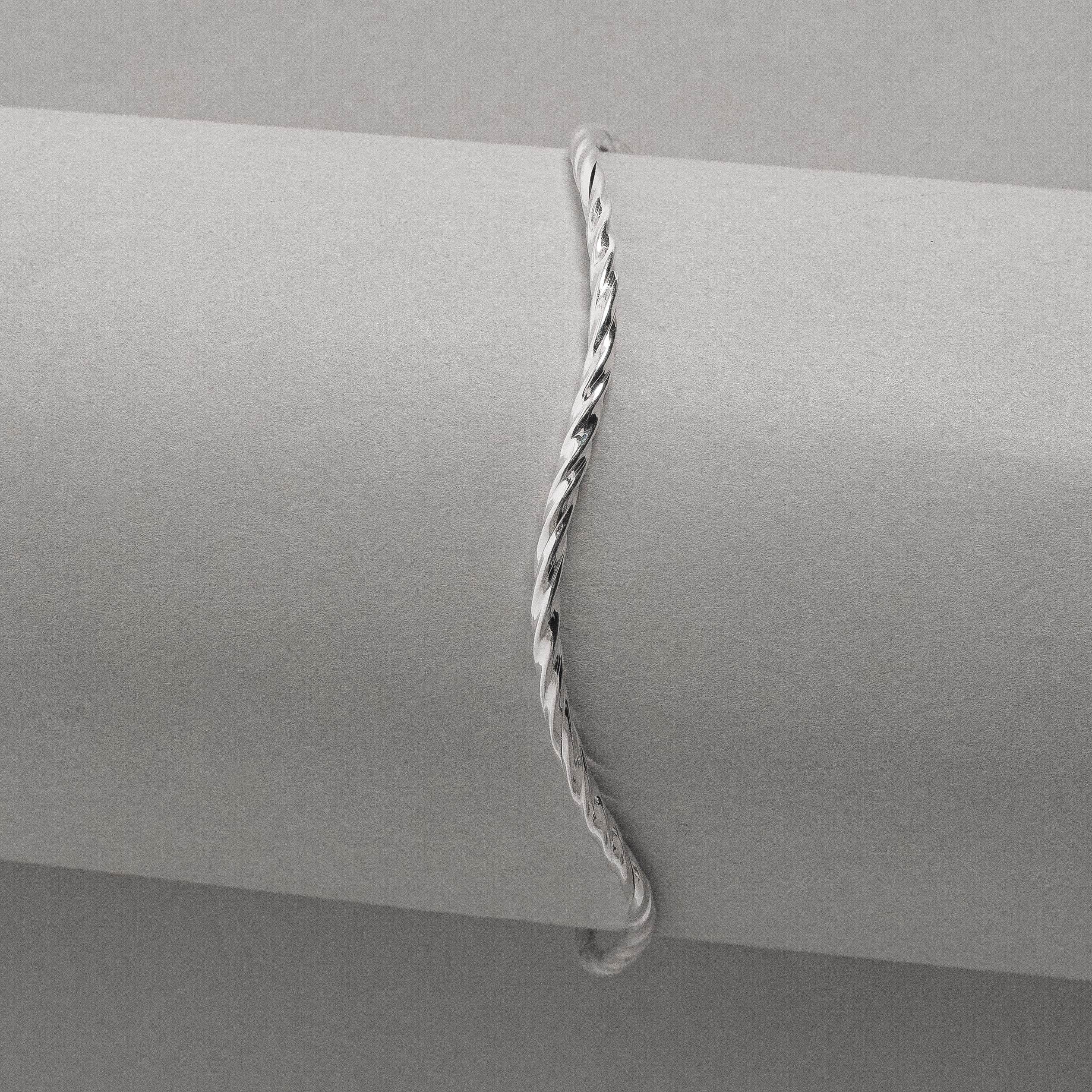 Bracelete 2.0 fio torcido ondulado