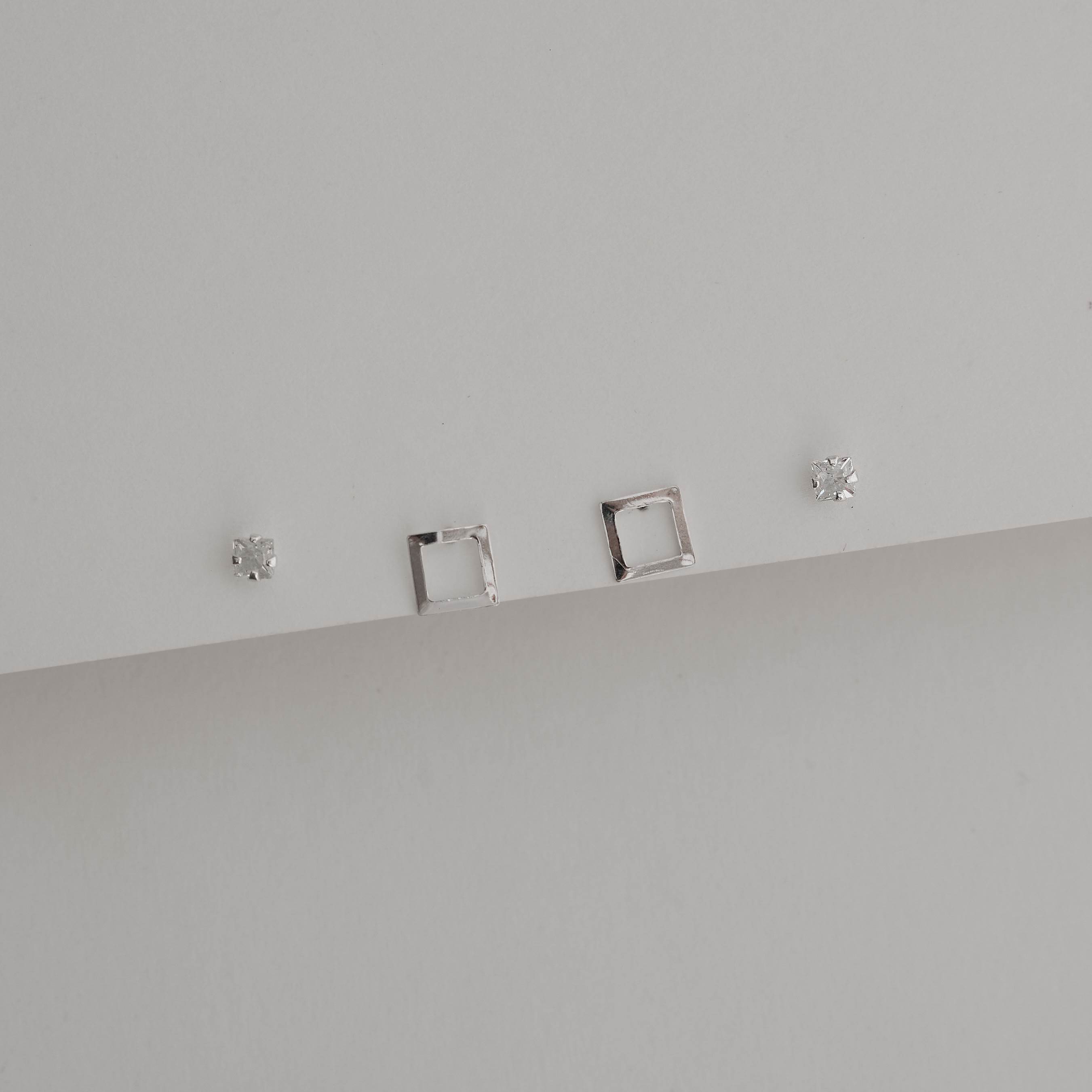 Imagem Secundária Dupla zircônia quadrada 3mm e quadrado vazado 6mm
