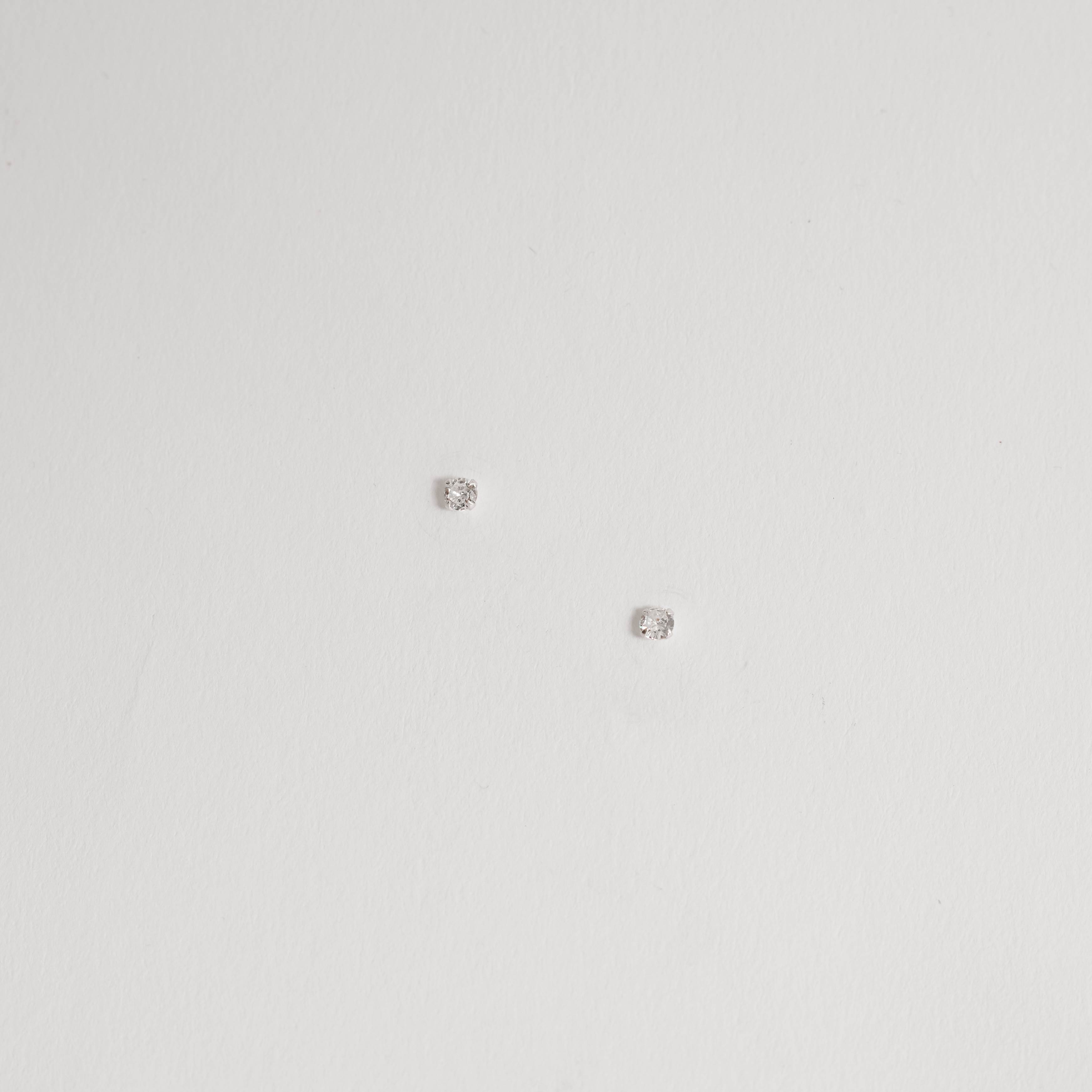 Imagem Secundária Brinco infantil zircônia cristal 3mm tarraxa baby