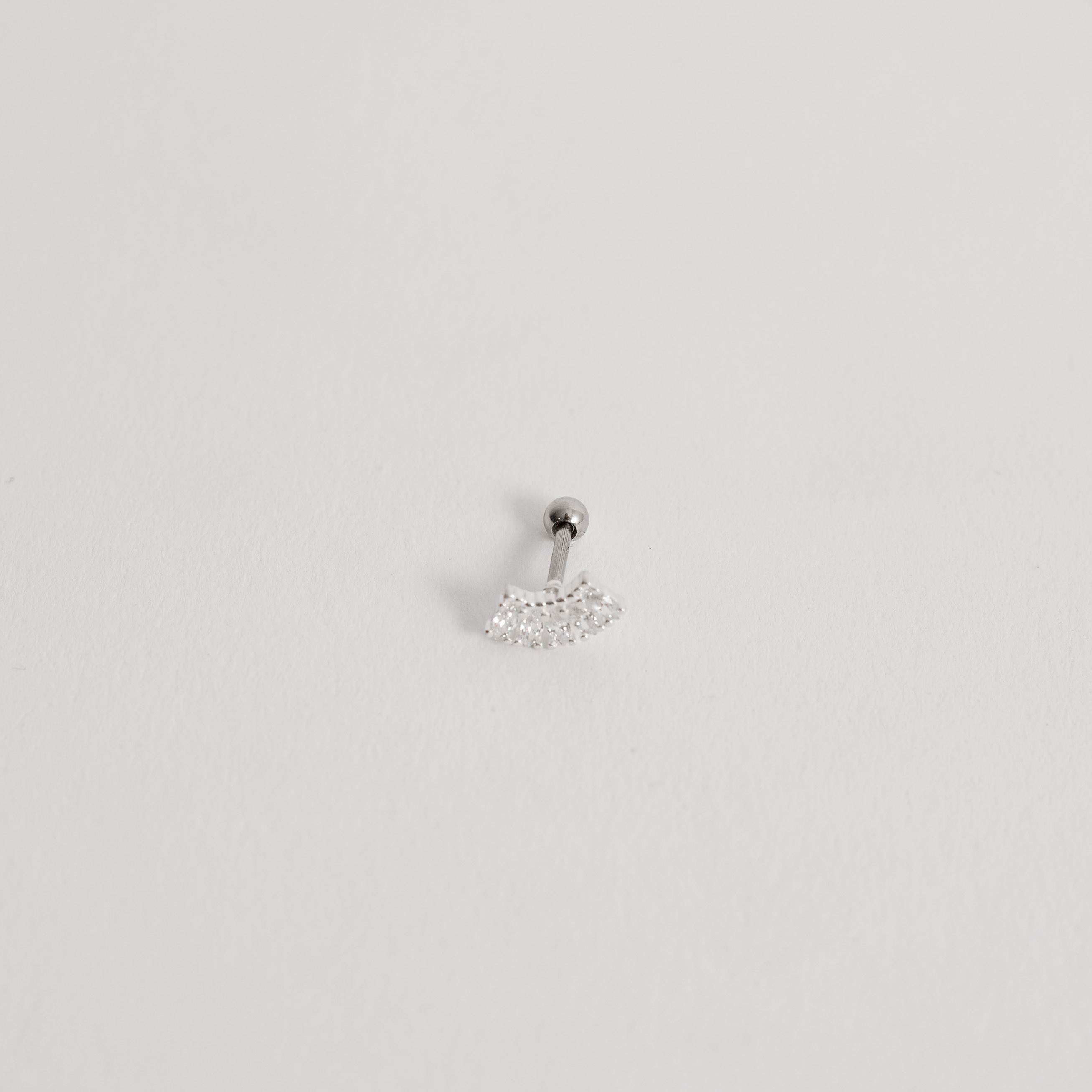 Imagem Secundária Piercing haste zircônias navetes 9mm
