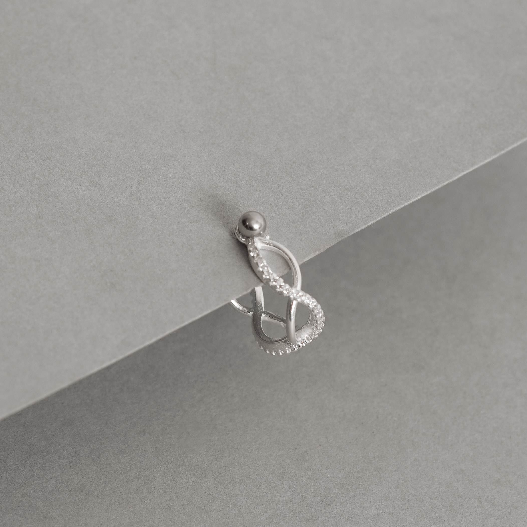 Imagem Secundária Piercing conch infinito cravejado 13mm haste
