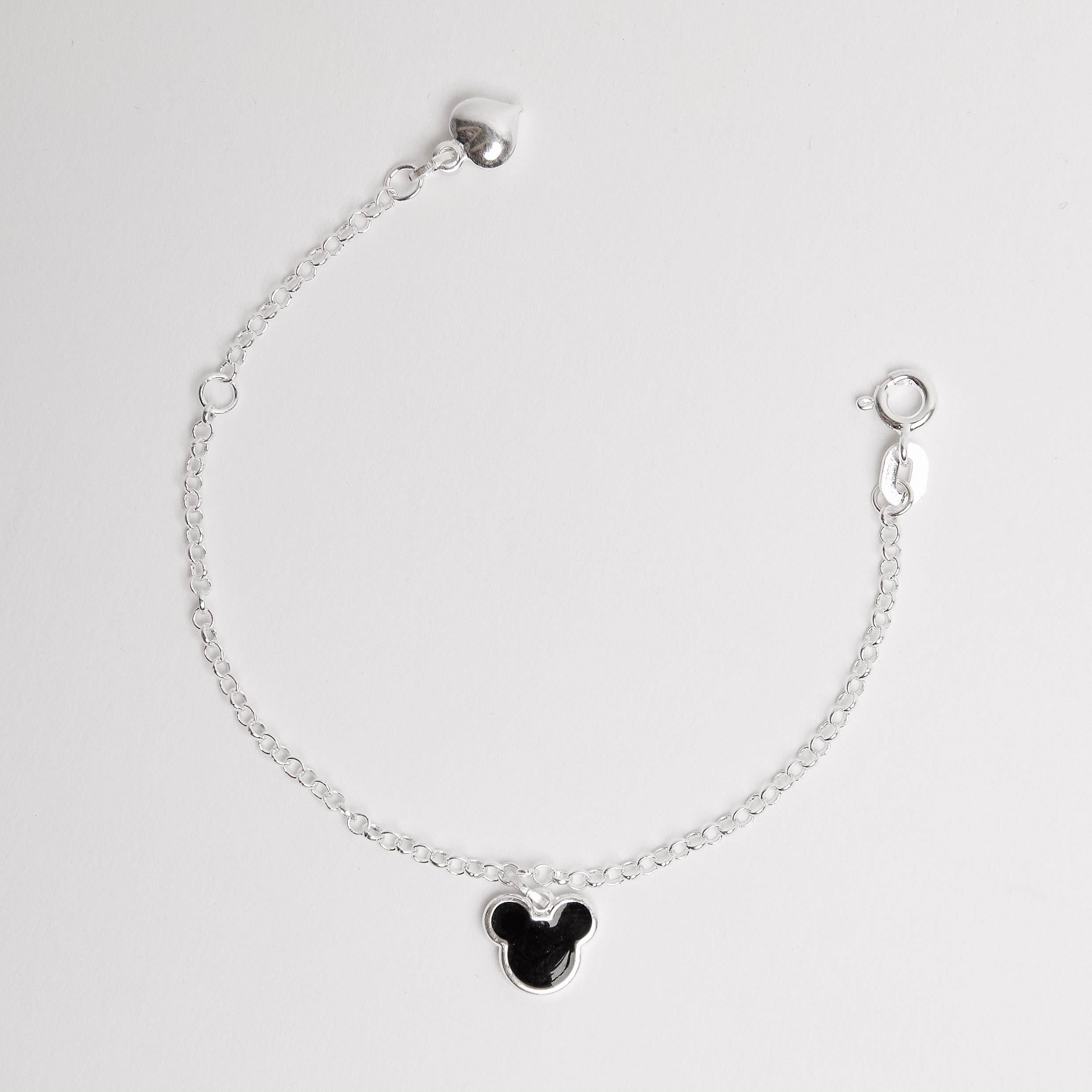 Imagem Pulseira infantil pingente Mickey 8mm resina