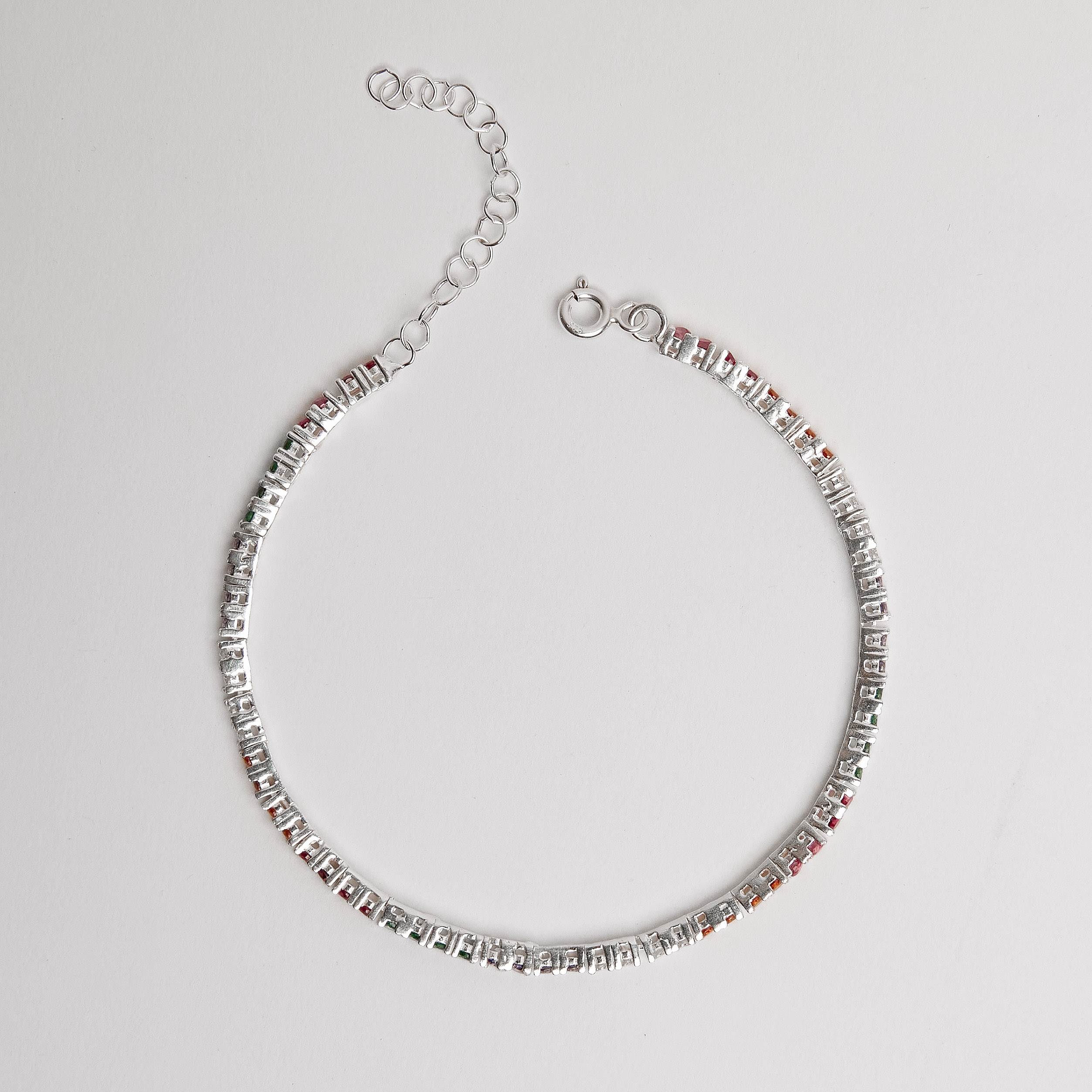 Pulseira Riviera colorida 2.2 16cm com alongadora