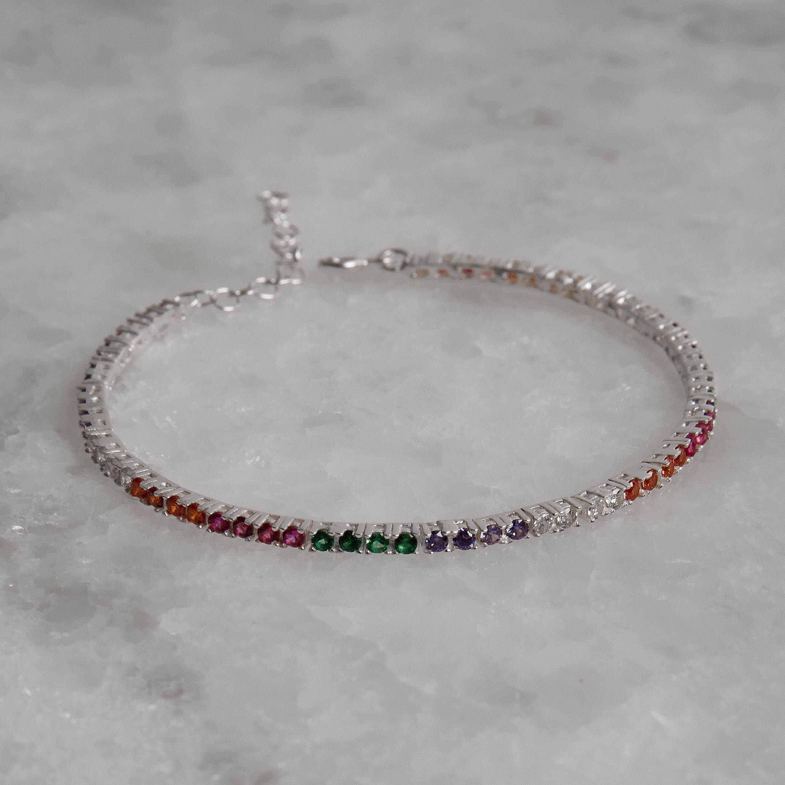 Pulseira Riviera colorida 2.2 16cm com alongadora