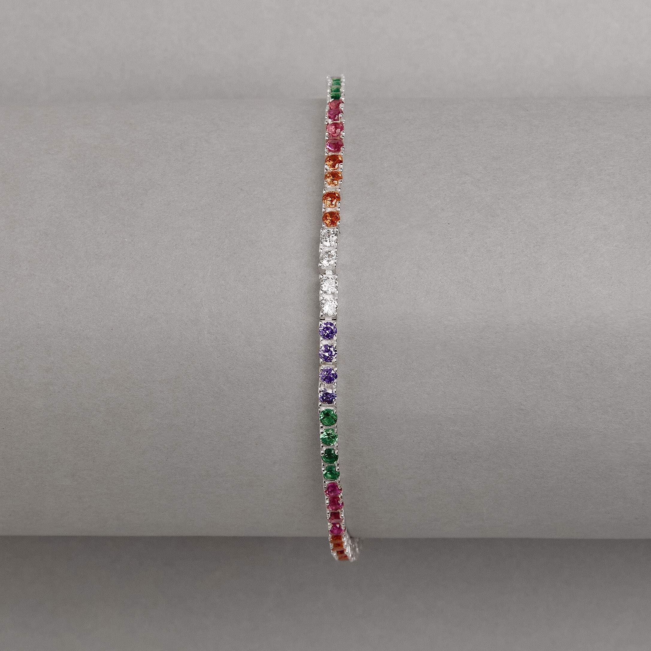Imagem Secundária Pulseira Riviera colorida 2.2 16cm com alongadora