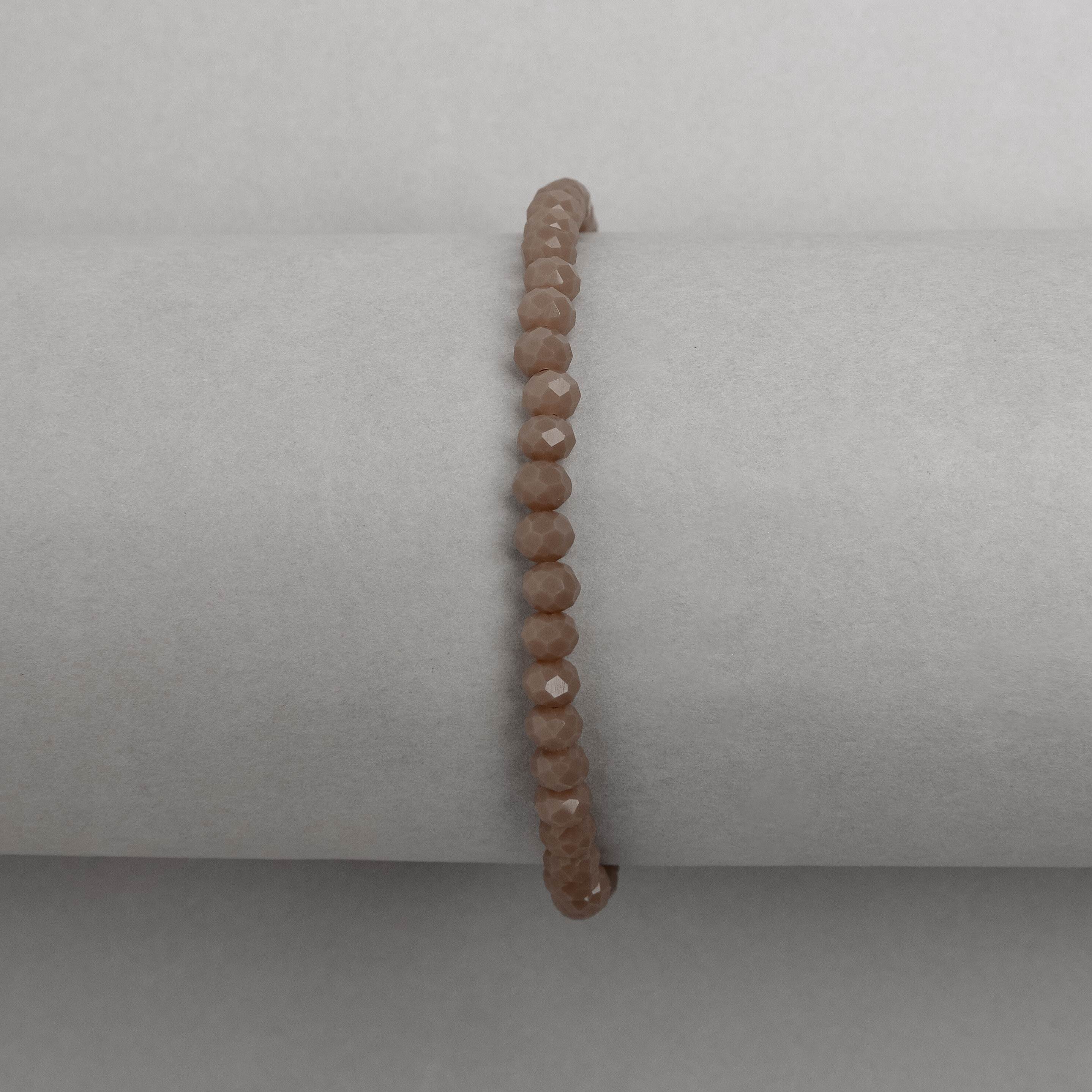 Imagem Secundária Pulseira cristal nude 4mm 16cm com alongadora