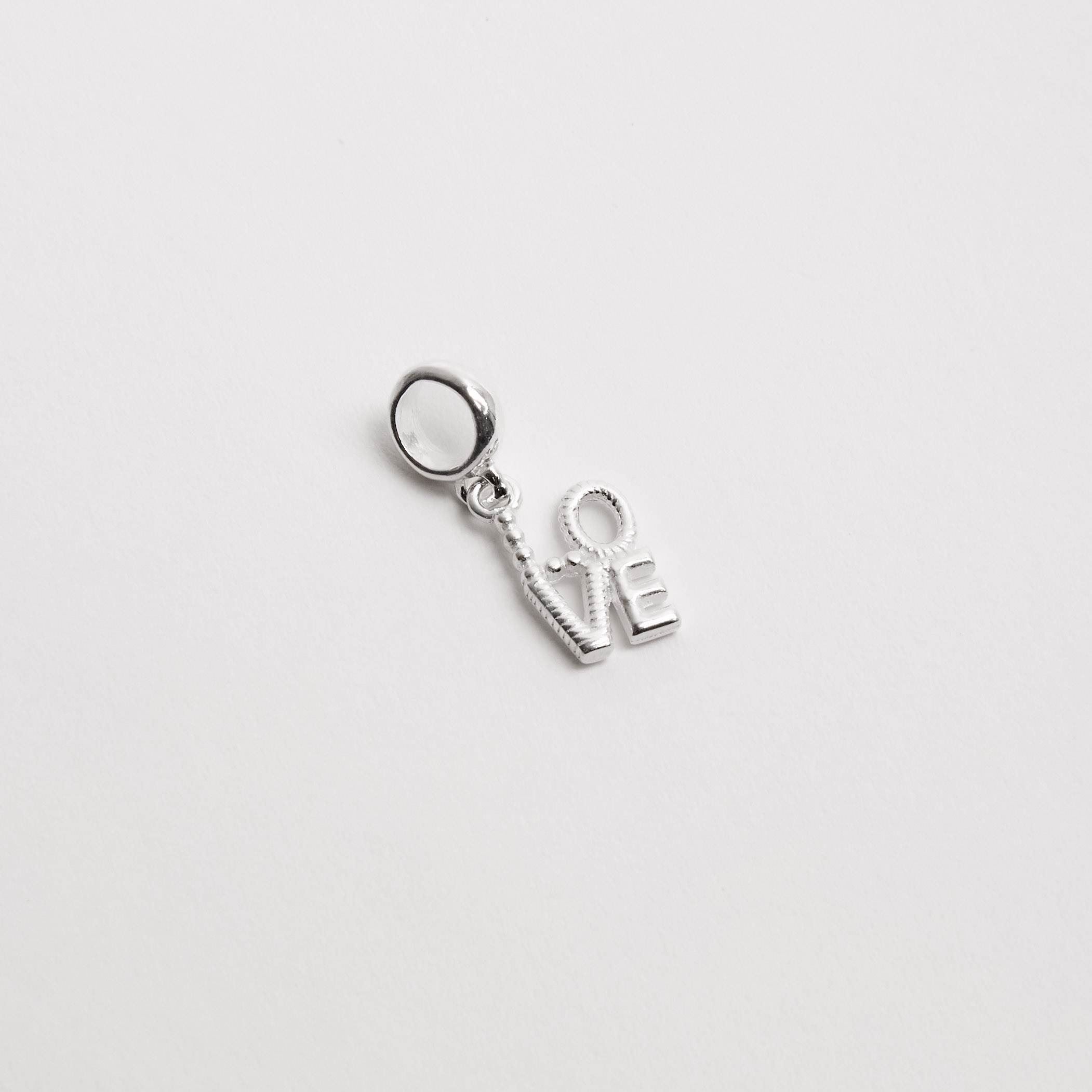 Berloque pingente love 9mm