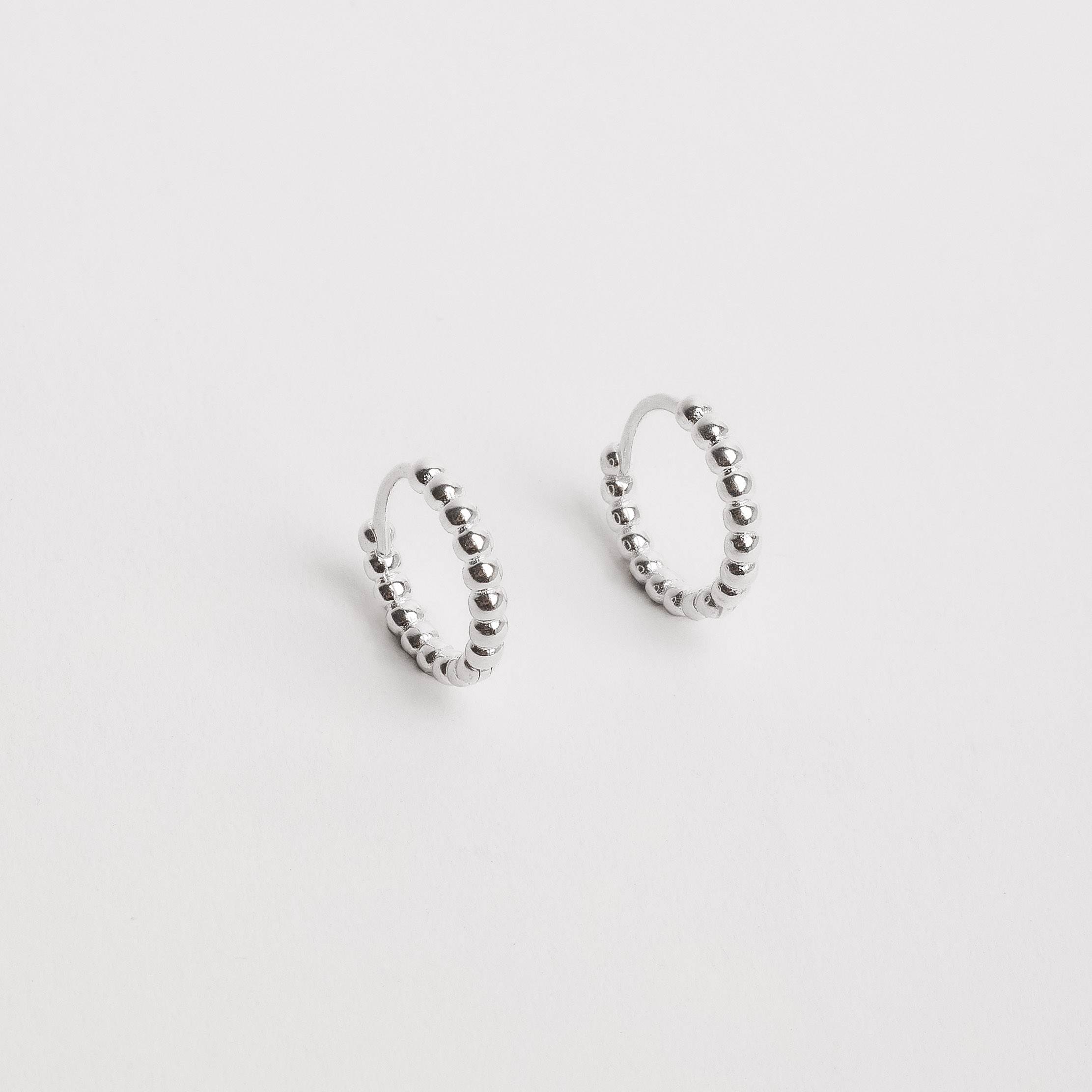 Imagem Argola click fio bolinhas 13mm