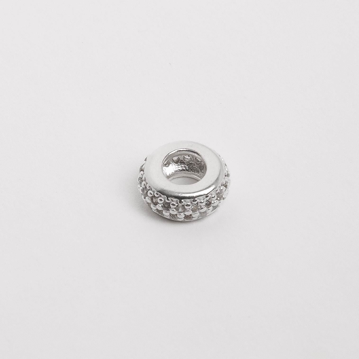 Imagem Berloque separador cravejado duplo 10mm