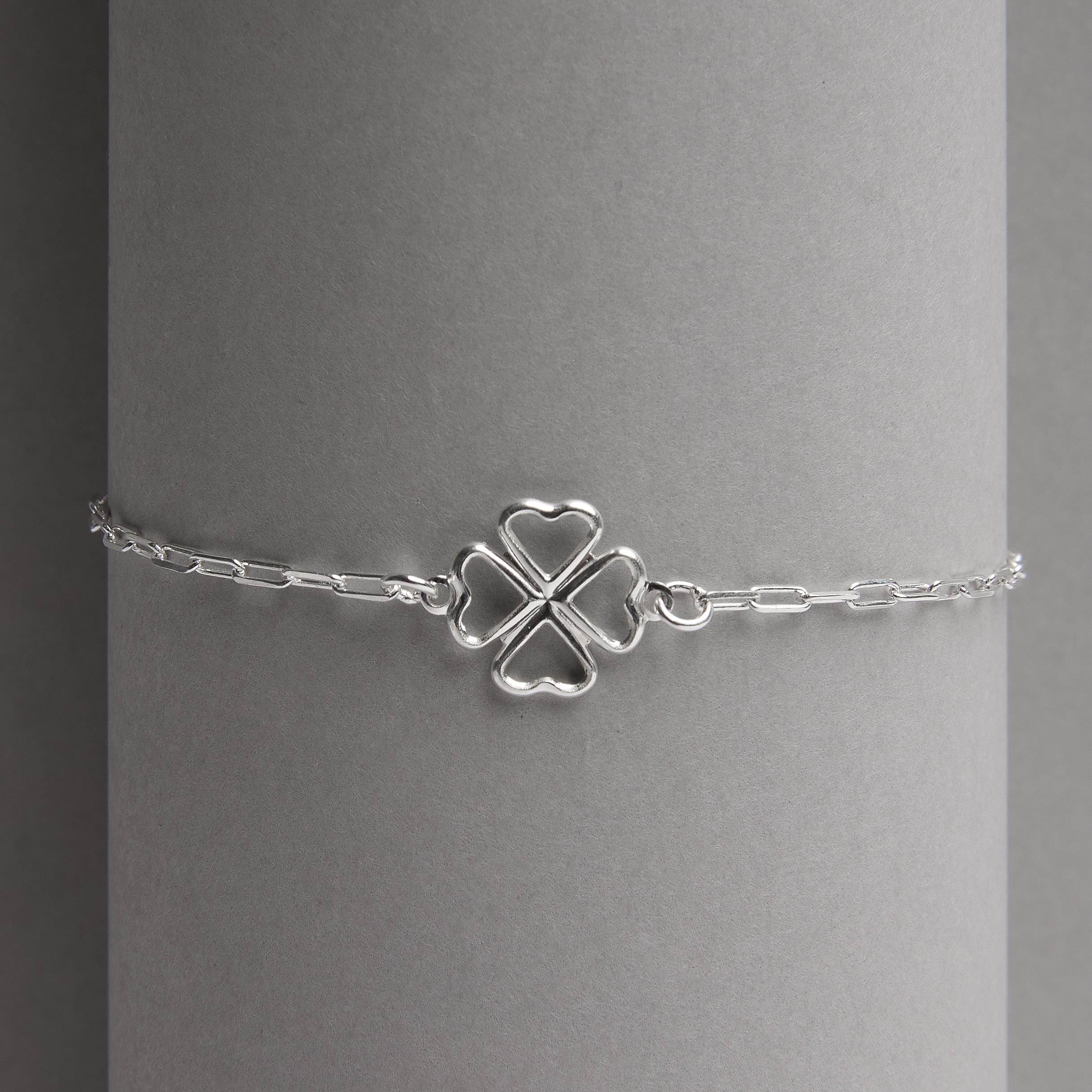 Imagem Secundária Pulseira entremeio trevo vazado 12mm corrente cartier 19cm