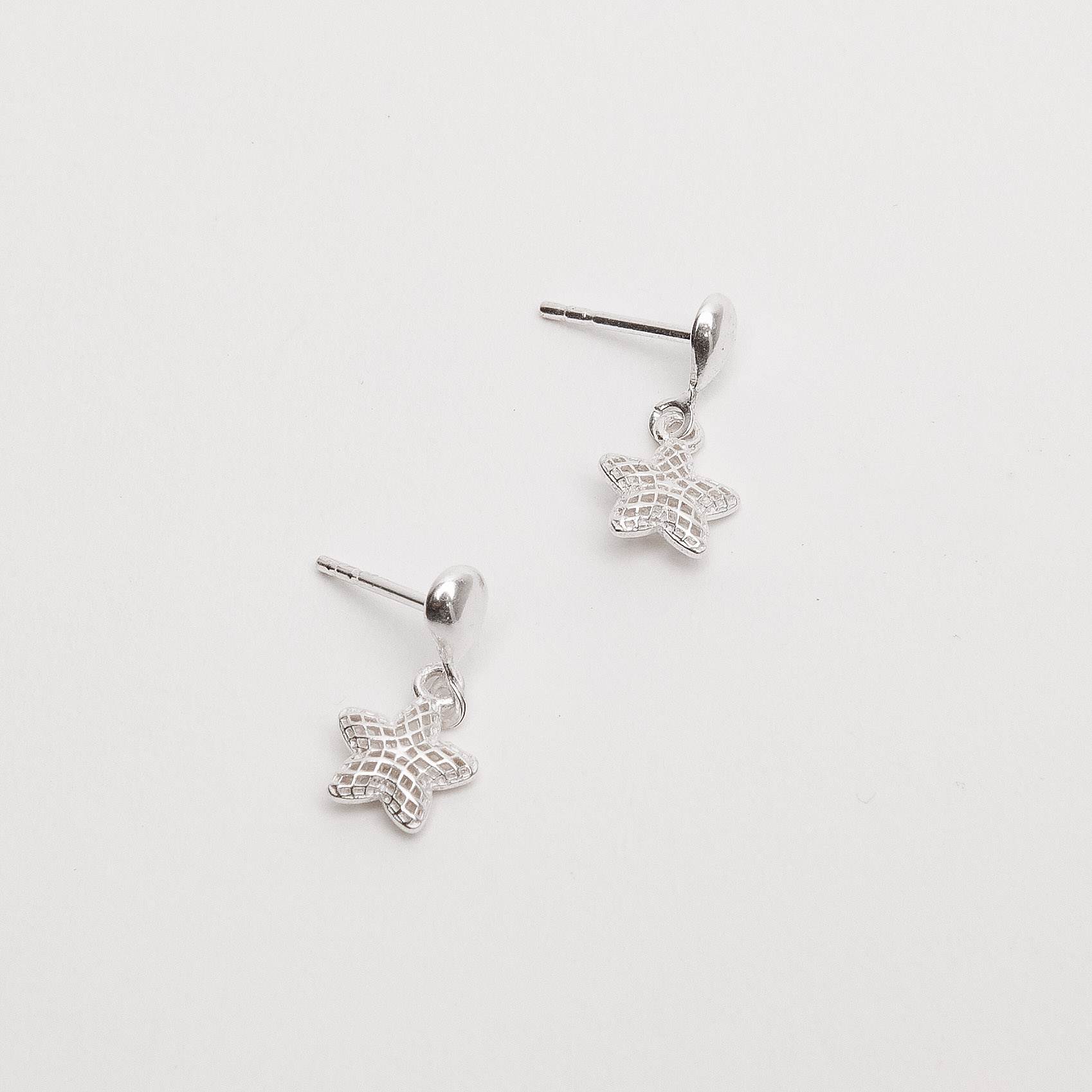 Brinco base gota pingente estrela 3D