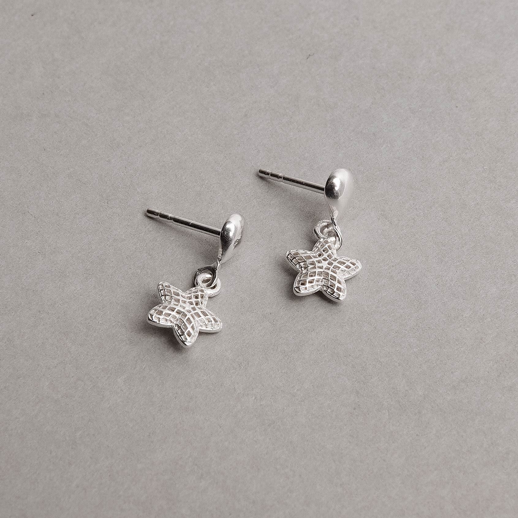 Brinco base gota pingente estrela 3D