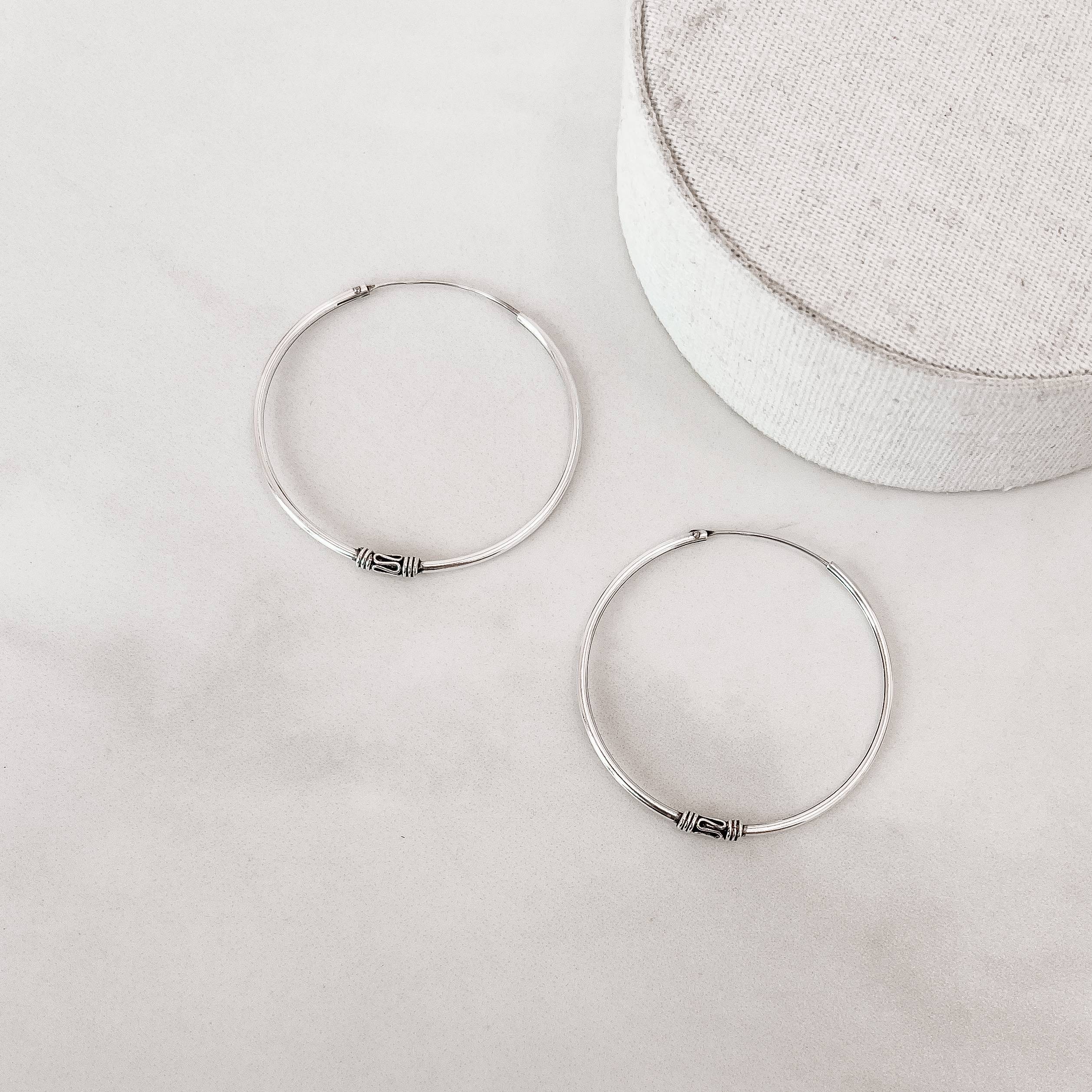 Imagem Argola indiana detalhe tribais 41mm envelhecida