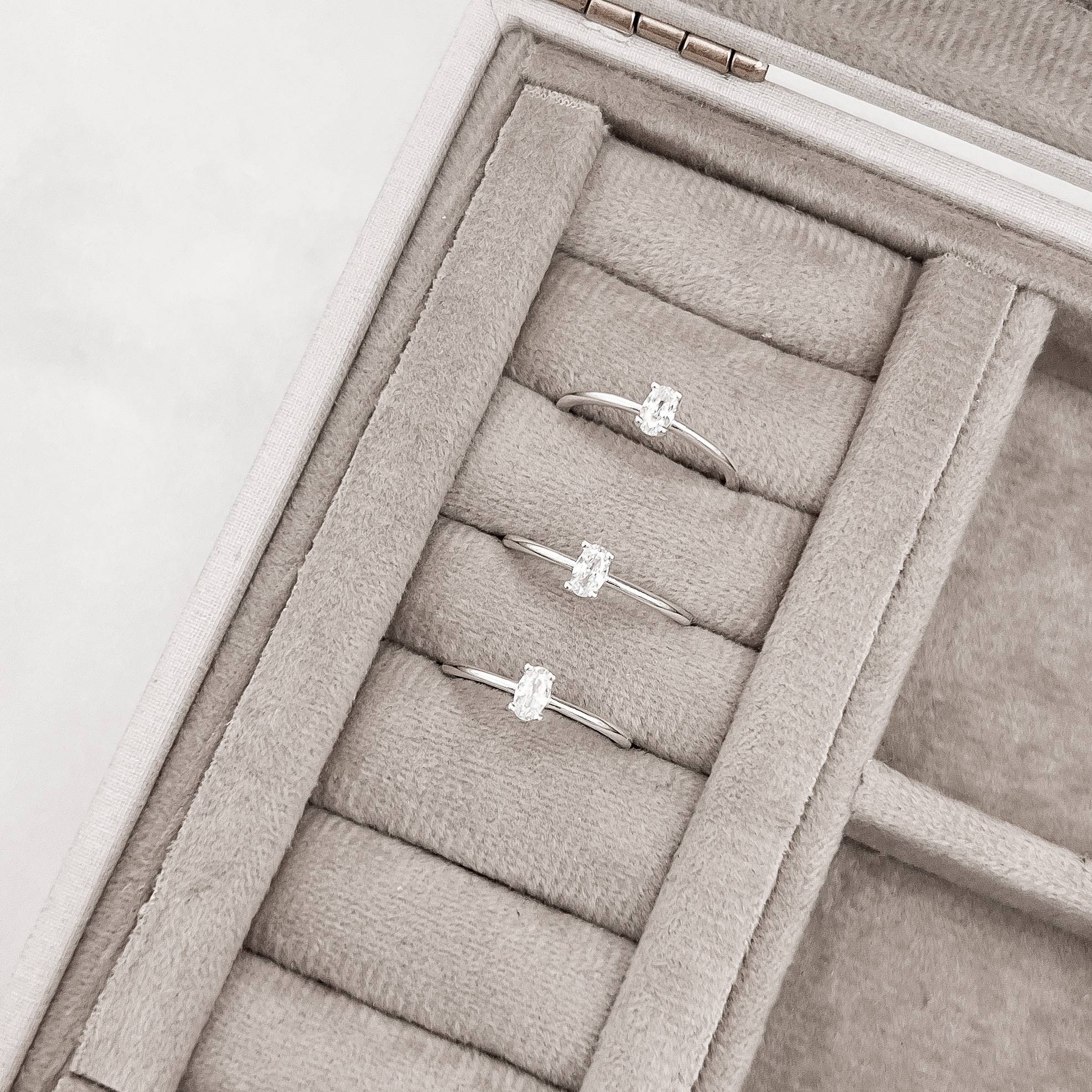 Imagem Secundária Anel solitário zircônia oval 5mm