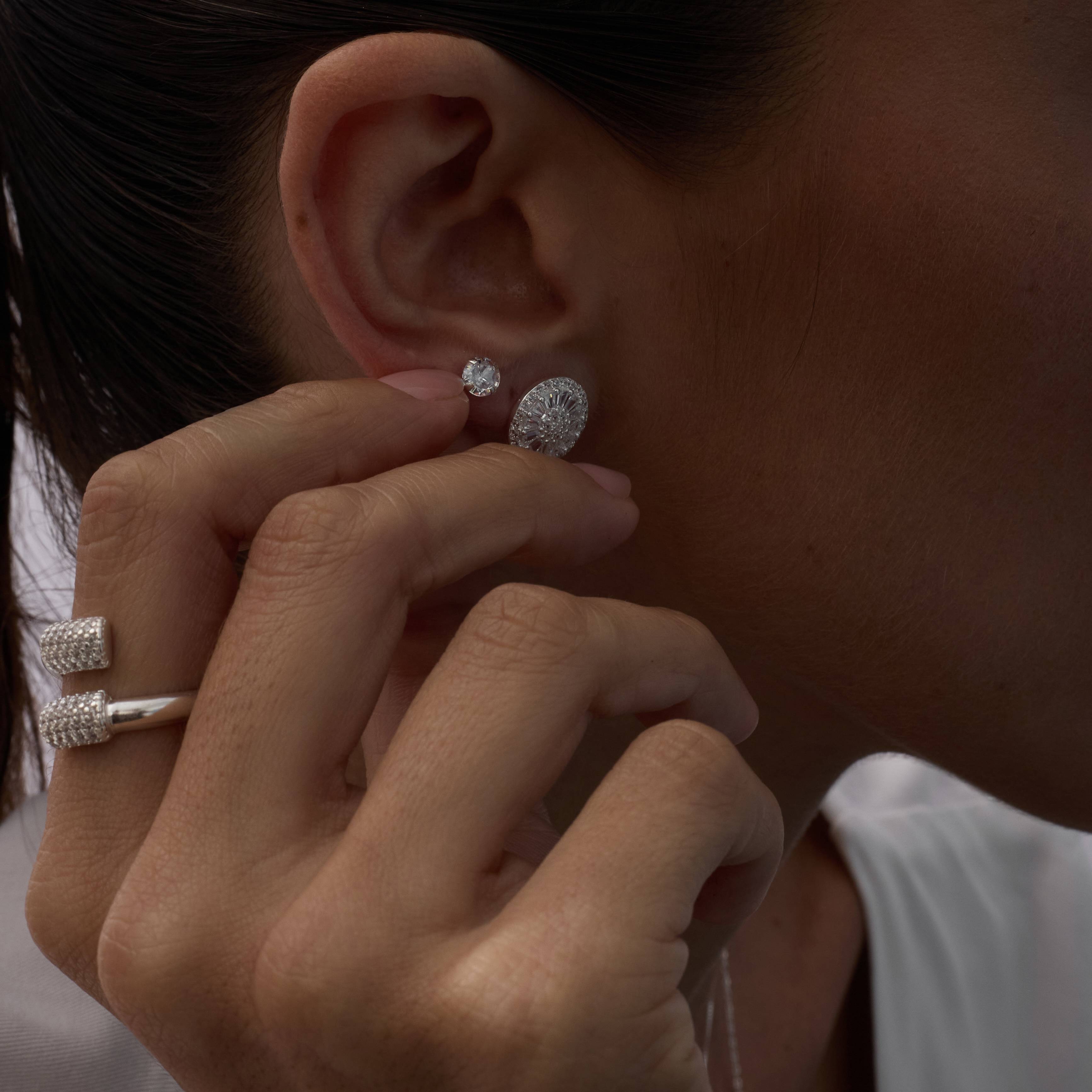 Imagem Secundária Anel pontas cravejadas regulável G