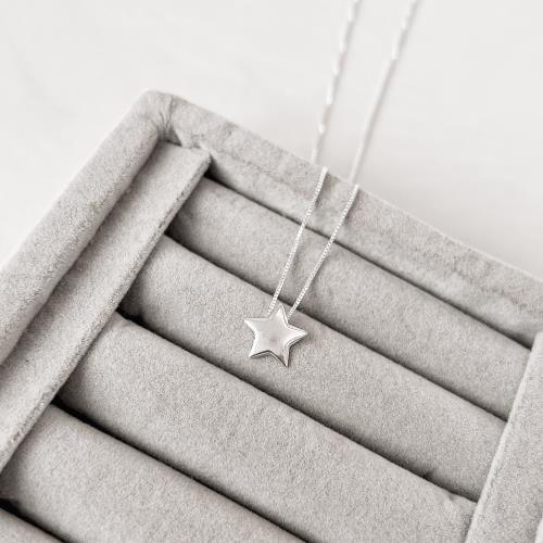 Colar estrela 11mm 45cm