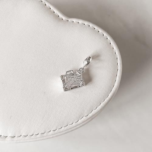 Berloque pingente mala de viagem 13mm