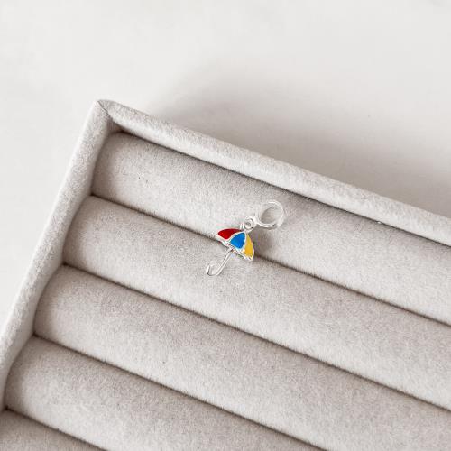 Berloque pingente guarda-chuva resina 12mm