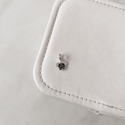 Berloque pingente cachorro my best friend resina 10mm