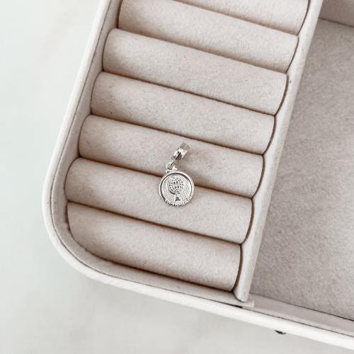 Berloque pingente medalha Geografia 14mm