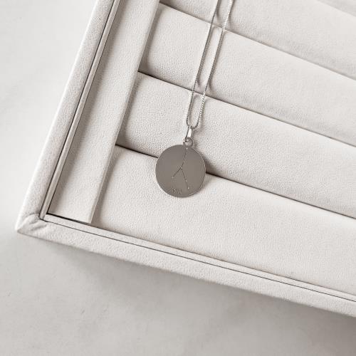 Colar pingente constelação signo câncer 45cm