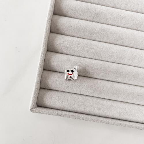 Berloque separador dente com escova 13mm resina