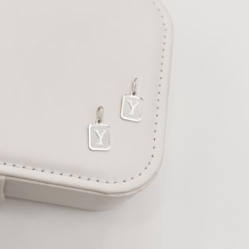 Pingente placa letra Y 12mm 