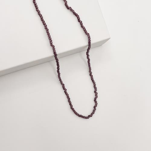 Choker cristal roxo 2mm com alongadora