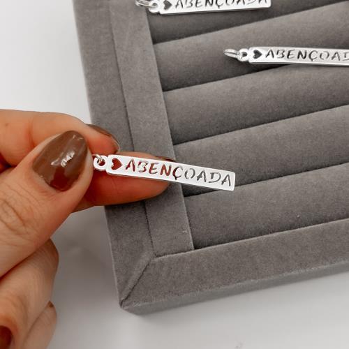 Pingente placa abençoada 35mm